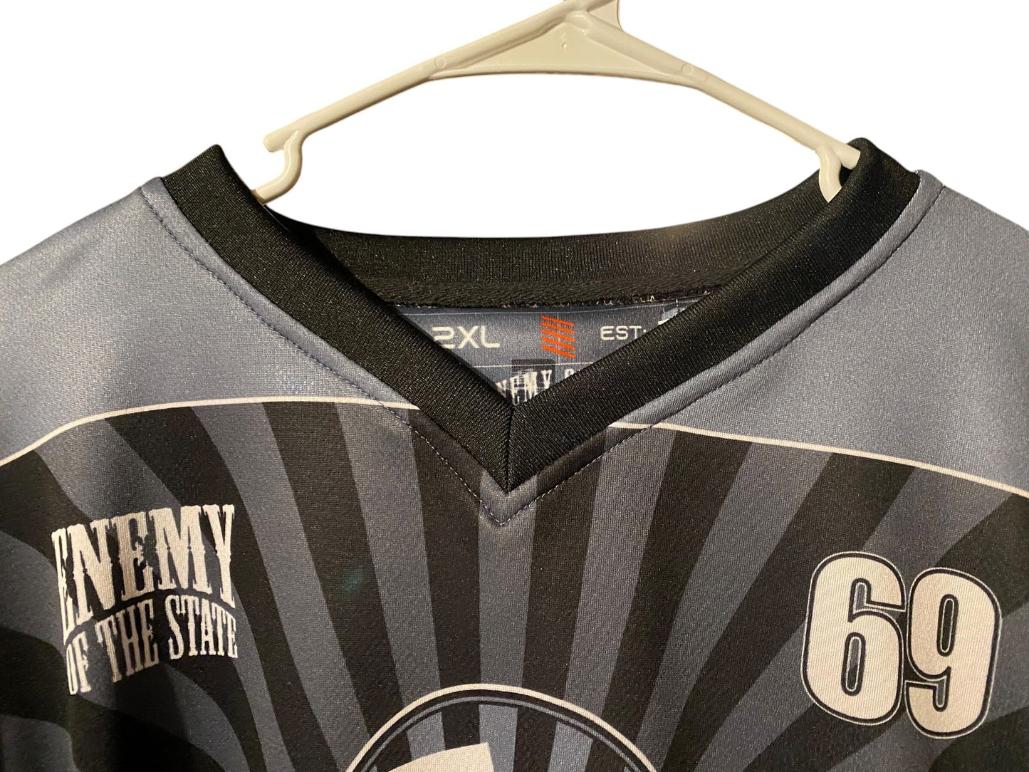 Used ENEMY OF THE STATE Paintball Jersey Leverage : Size 2XL Paintball Gun from CPXBrosPaintball Buy/Sell/Trade Paintball Markers, New Paintball Guns, Paintball Hoppers, Paintball Masks, and Hormesis Headbands