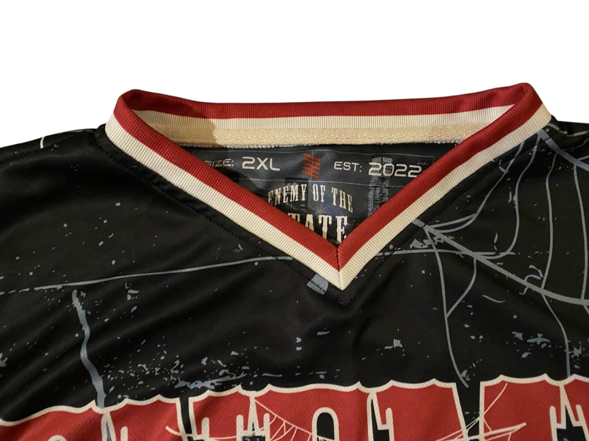 Used ENEMY OF THE STATE Paintball Jersey : size 2XL Paintball Gun from CPXBrosPaintball Buy/Sell/Trade Paintball Markers, New Paintball Guns, Paintball Hoppers, Paintball Masks, and Hormesis Headbands