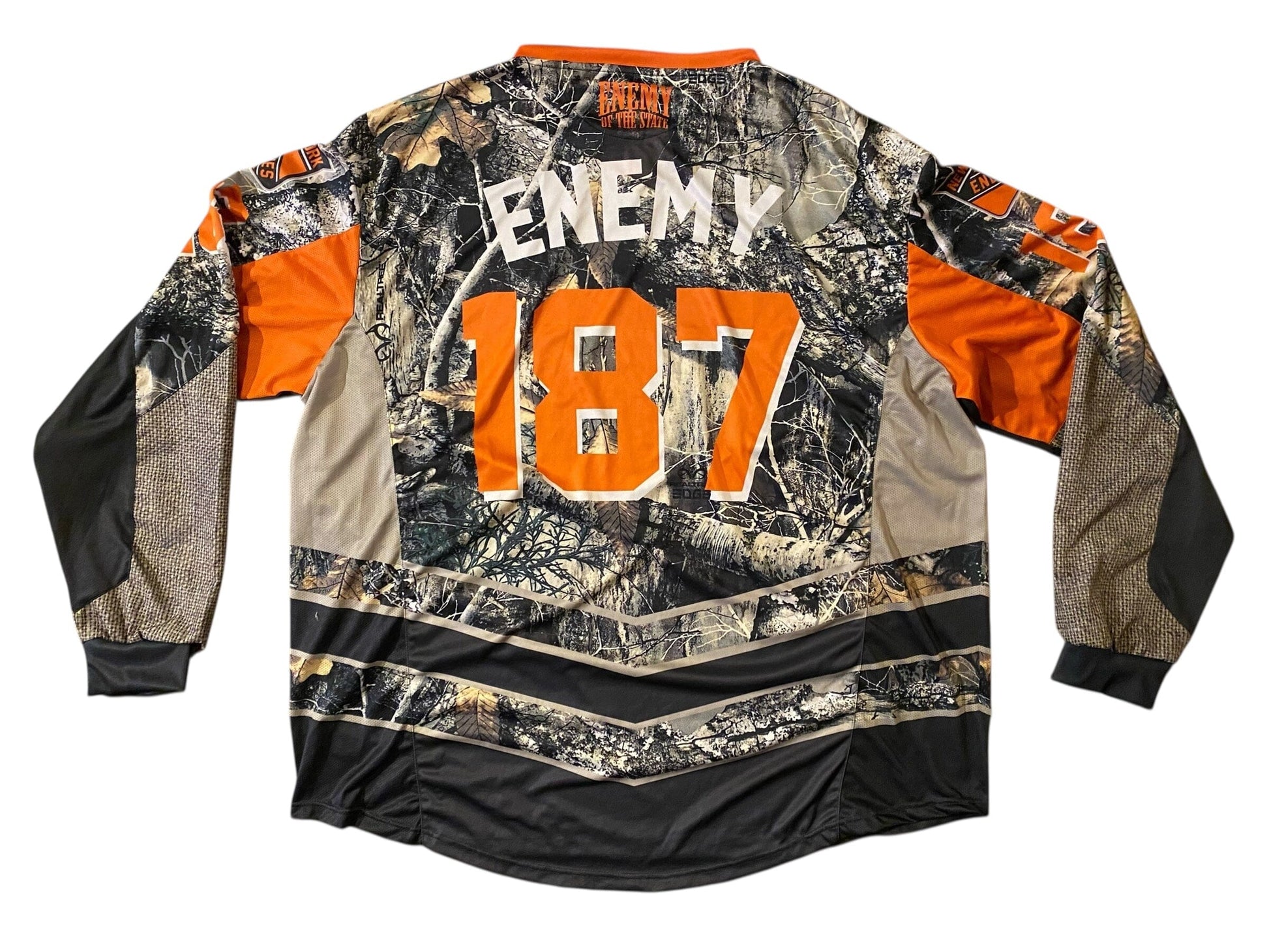 Used ENEMY OF THE STATE Paintball Jersey : size 5XL Paintball Gun from CPXBrosPaintball Buy/Sell/Trade Paintball Markers, New Paintball Guns, Paintball Hoppers, Paintball Masks, and Hormesis Headbands