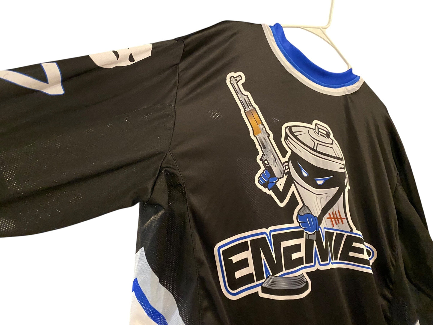 Used ENEMY OF THE STATE Paintball Jersey : Size LARGE Paintball Gun from CPXBrosPaintball Buy/Sell/Trade Paintball Markers, New Paintball Guns, Paintball Hoppers, Paintball Masks, and Hormesis Headbands
