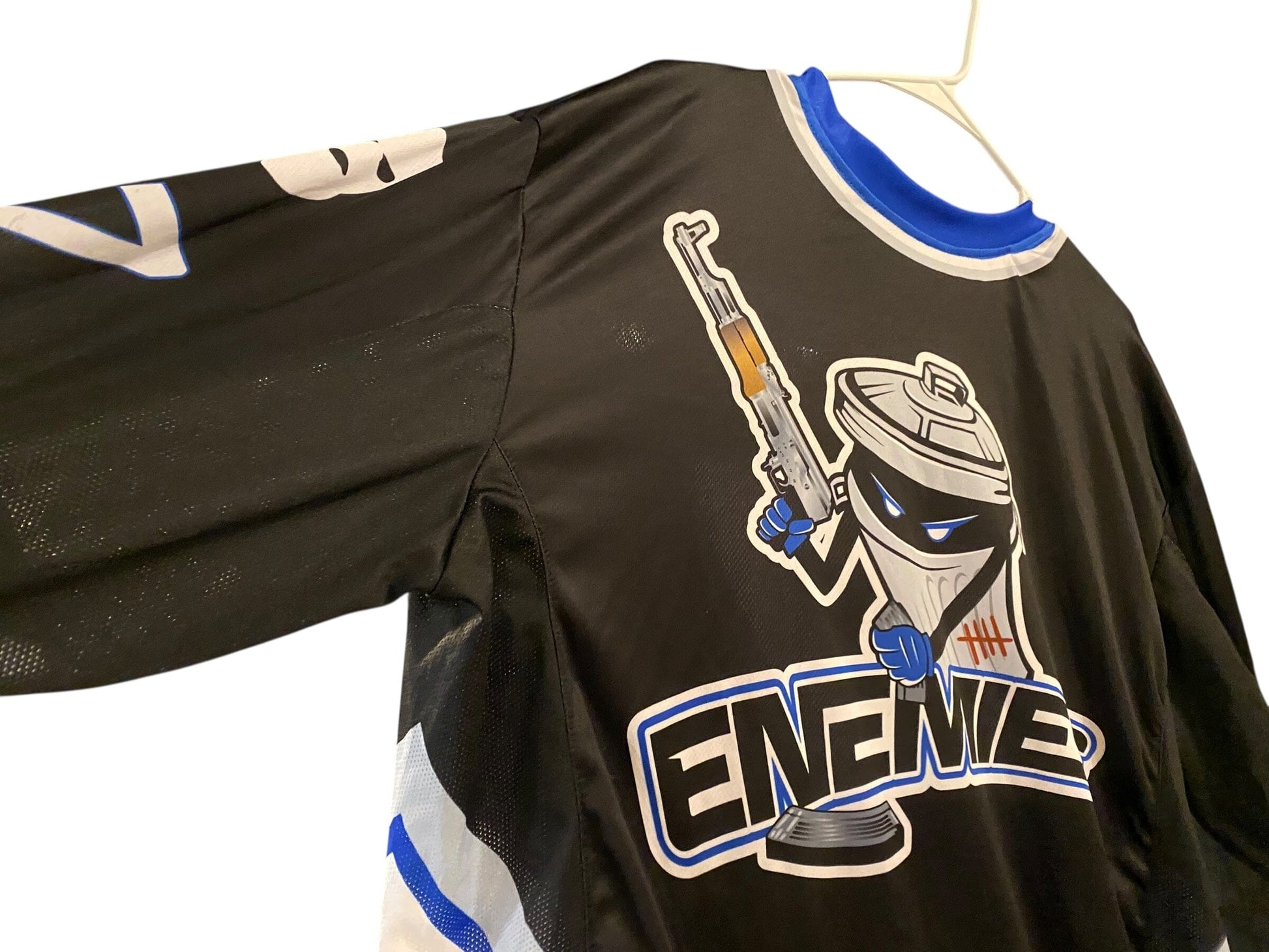Used ENEMY OF THE STATE Paintball Jersey : Size LARGE Paintball Gun from CPXBrosPaintball Buy/Sell/Trade Paintball Markers, New Paintball Guns, Paintball Hoppers, Paintball Masks, and Hormesis Headbands