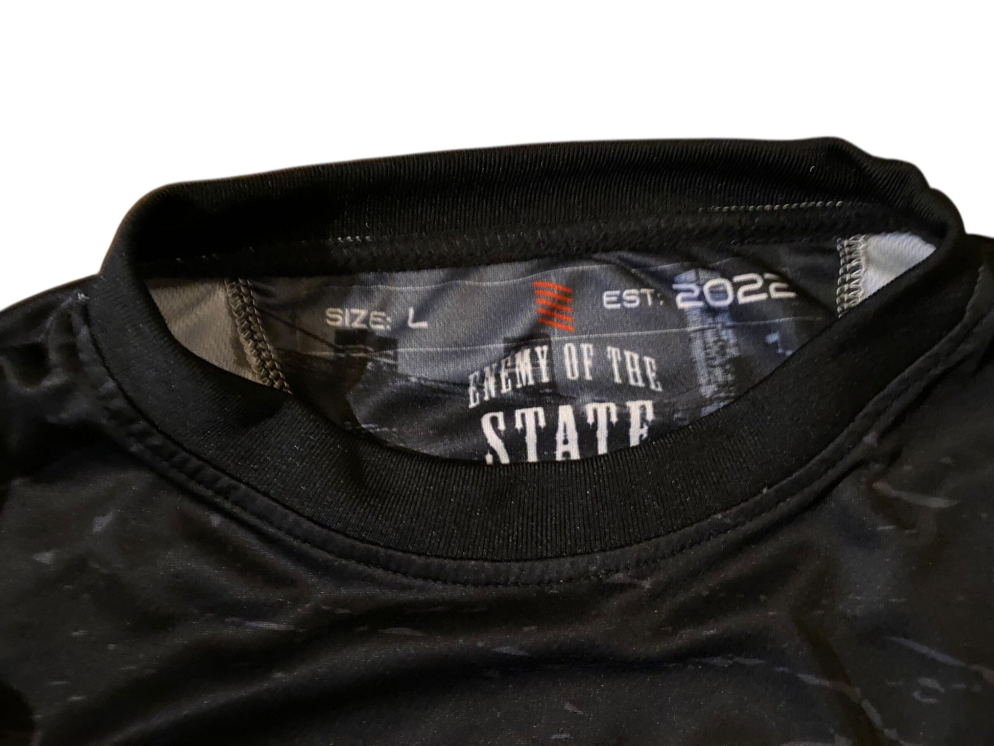 Used ENEMY OF THE STATE Paintball Jersey - size LARGE Paintball Gun from CPXBrosPaintball Buy/Sell/Trade Paintball Markers, New Paintball Guns, Paintball Hoppers, Paintball Masks, and Hormesis Headbands