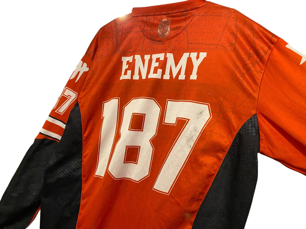 Used ENEMY OF THE STATE PAINTBALL JERSEY : SIZE XL Paintball Gun from CPXBrosPaintball Buy/Sell/Trade Paintball Markers, New Paintball Guns, Paintball Hoppers, Paintball Masks, and Hormesis Headbands