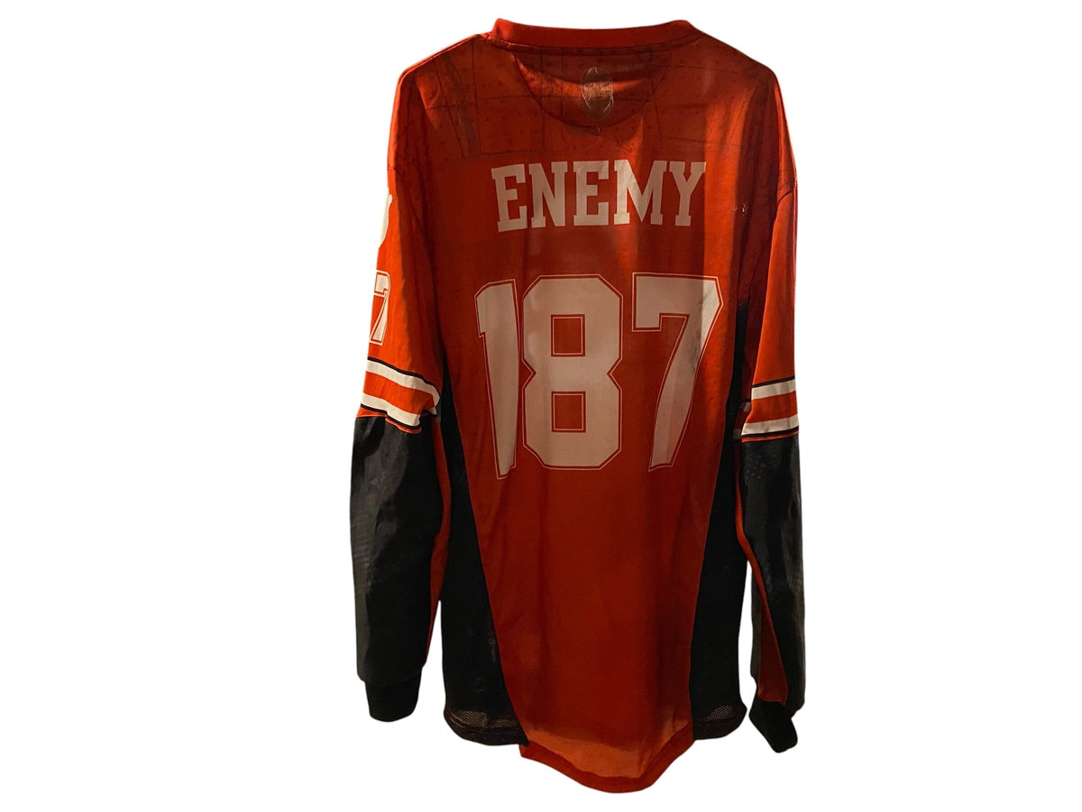 Used ENEMY OF THE STATE PAINTBALL JERSEY : SIZE XL Paintball Gun from CPXBrosPaintball Buy/Sell/Trade Paintball Markers, New Paintball Guns, Paintball Hoppers, Paintball Masks, and Hormesis Headbands