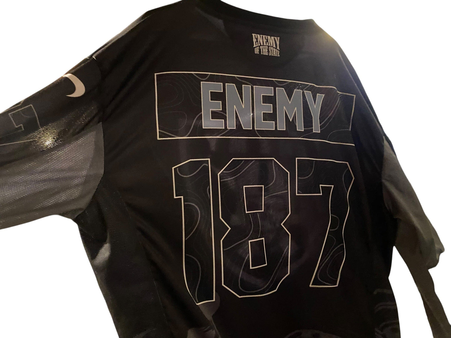 Used ENEMY OF THE STATE "Raiders" Paintball Jersey : Size 4XL Paintball Gun from CPXBrosPaintball Buy/Sell/Trade Paintball Markers, New Paintball Guns, Paintball Hoppers, Paintball Masks, and Hormesis Headbands