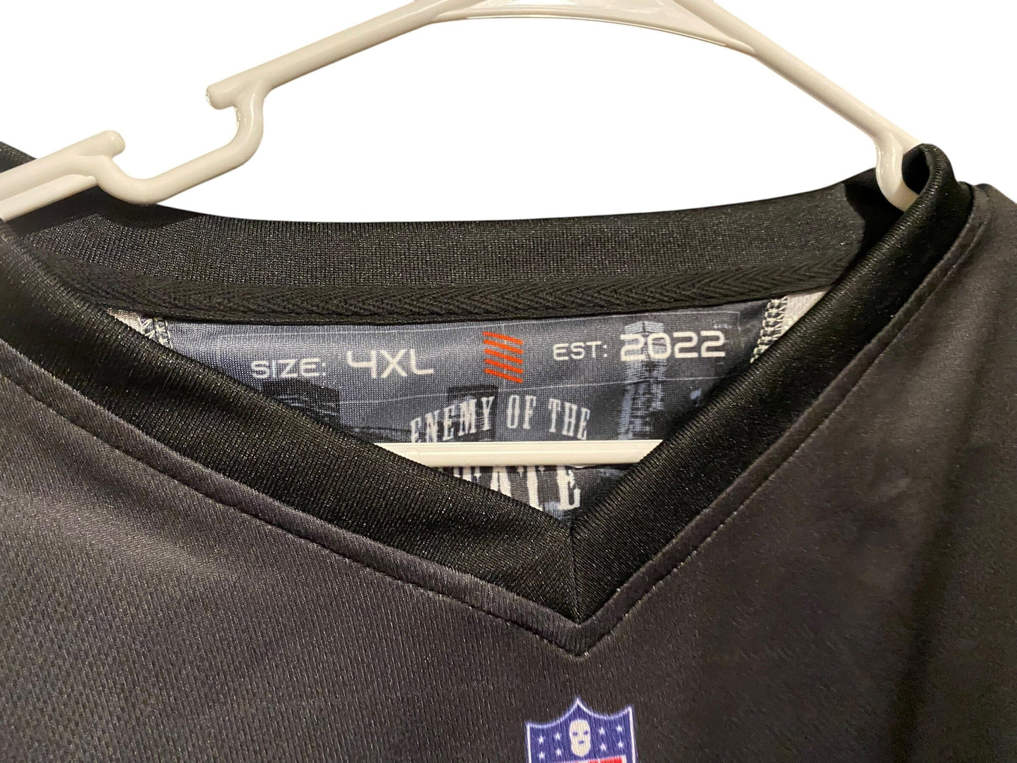 Used ENEMY OF THE STATE "Raiders" Paintball Jersey : Size 4XL Paintball Gun from CPXBrosPaintball Buy/Sell/Trade Paintball Markers, New Paintball Guns, Paintball Hoppers, Paintball Masks, and Hormesis Headbands