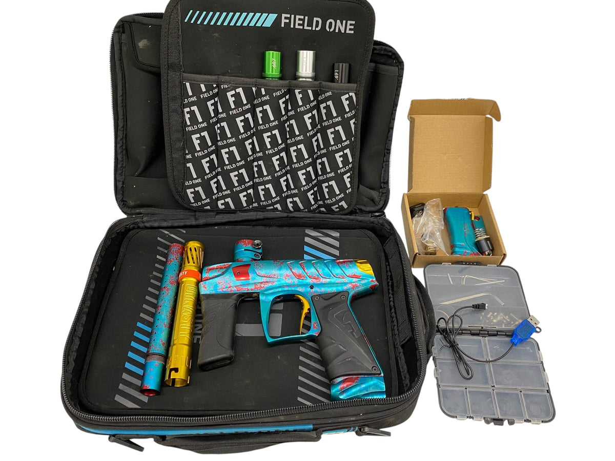 Used Field One Force Arturo Andrade Quetzalcoatl Azul Signature Series Paintball Gun Paintball Gun from CPXBrosPaintball Buy/Sell/Trade Paintball Markers, New Paintball Guns, Paintball Hoppers, Paintball Masks, and Hormesis Headbands