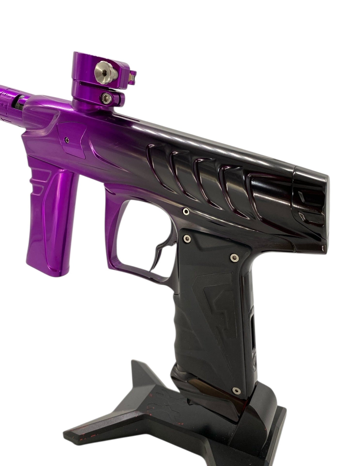 Used Field One Force Paintball Gun Black/Purple Fade Paintball Gun from CPXBrosPaintball Buy/Sell/Trade Paintball Markers, New Paintball Guns, Paintball Hoppers, Paintball Masks, and Hormesis Headbands
