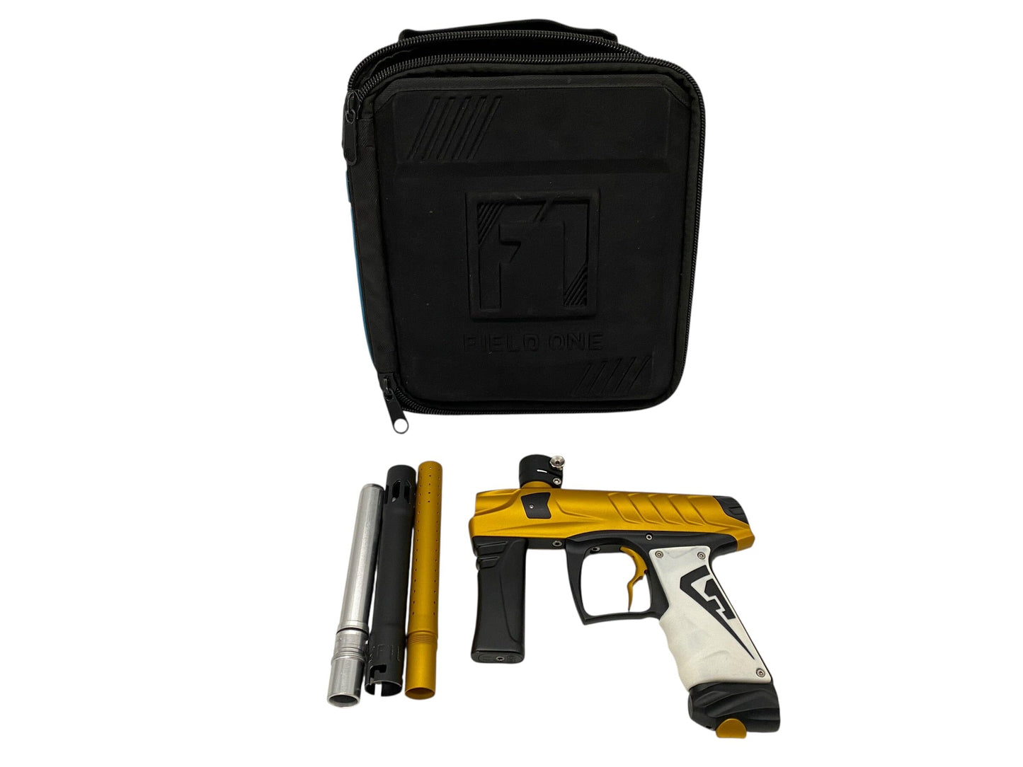 Used Field One Force Paintball Gun Gold/Black Paintball Gun from CPXBrosPaintball Buy/Sell/Trade Paintball Markers, New Paintball Guns, Paintball Hoppers, Paintball Masks, and Hormesis Headbands