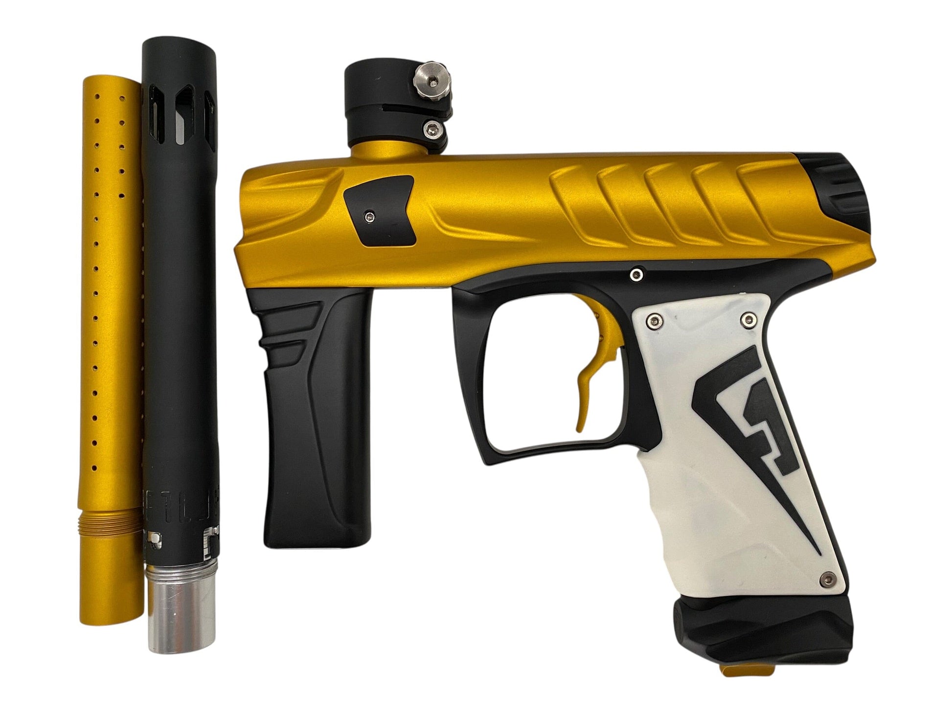 Used Field One Force Paintball Gun Gold/Black Paintball Gun from CPXBrosPaintball Buy/Sell/Trade Paintball Markers, New Paintball Guns, Paintball Hoppers, Paintball Masks, and Hormesis Headbands