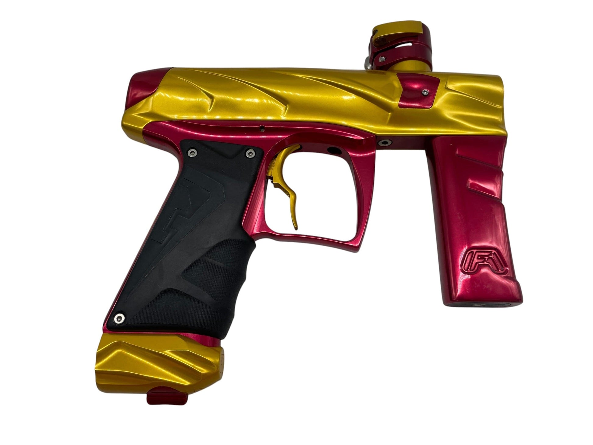 Used Field One Force V2 Gold/Red Paintball Gun Paintball Gun from CPXBrosPaintball Buy/Sell/Trade Paintball Markers, New Paintball Guns, Paintball Hoppers, Paintball Masks, and Hormesis Headbands