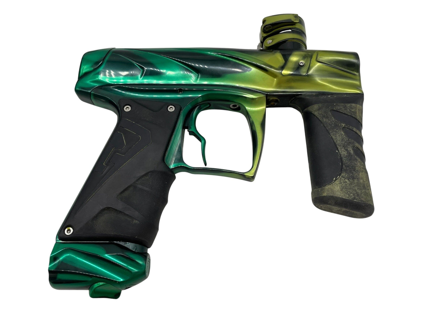 Used Field One Force V2 Green to Yellow Fade Paintball Gun Paintball Gun from CPXBrosPaintball Buy/Sell/Trade Paintball Markers, New Paintball Guns, Paintball Hoppers, Paintball Masks, and Hormesis Headbands