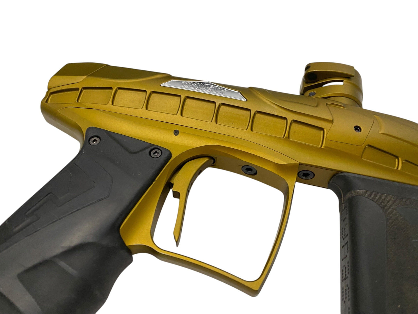 Used Field One Force WFL WAFFLE Gold Paintball Gun Paintball Gun from CPXBrosPaintball Buy/Sell/Trade Paintball Markers, New Paintball Guns, Paintball Hoppers, Paintball Masks, and Hormesis Headbands