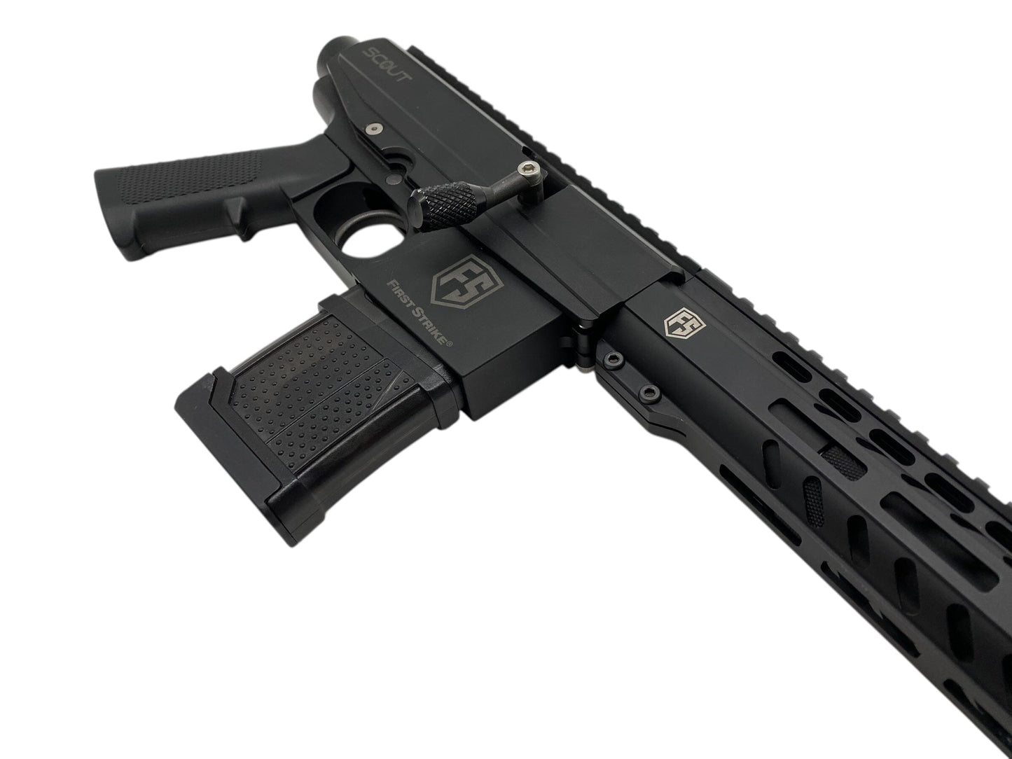 Used First Strike Scout Paintball Gun with Tank Paintball Gun from CPXBrosPaintball Buy/Sell/Trade Paintball Markers, New Paintball Guns, Paintball Hoppers, Paintball Masks, and Hormesis Headbands