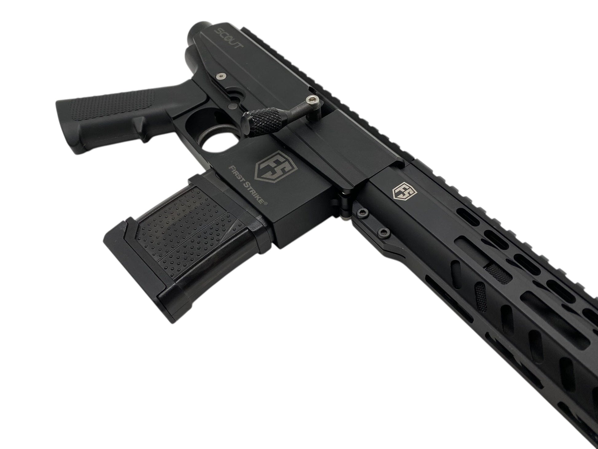 Used First Strike Scout Paintball Gun with Tank Paintball Gun from CPXBrosPaintball Buy/Sell/Trade Paintball Markers, New Paintball Guns, Paintball Hoppers, Paintball Masks, and Hormesis Headbands