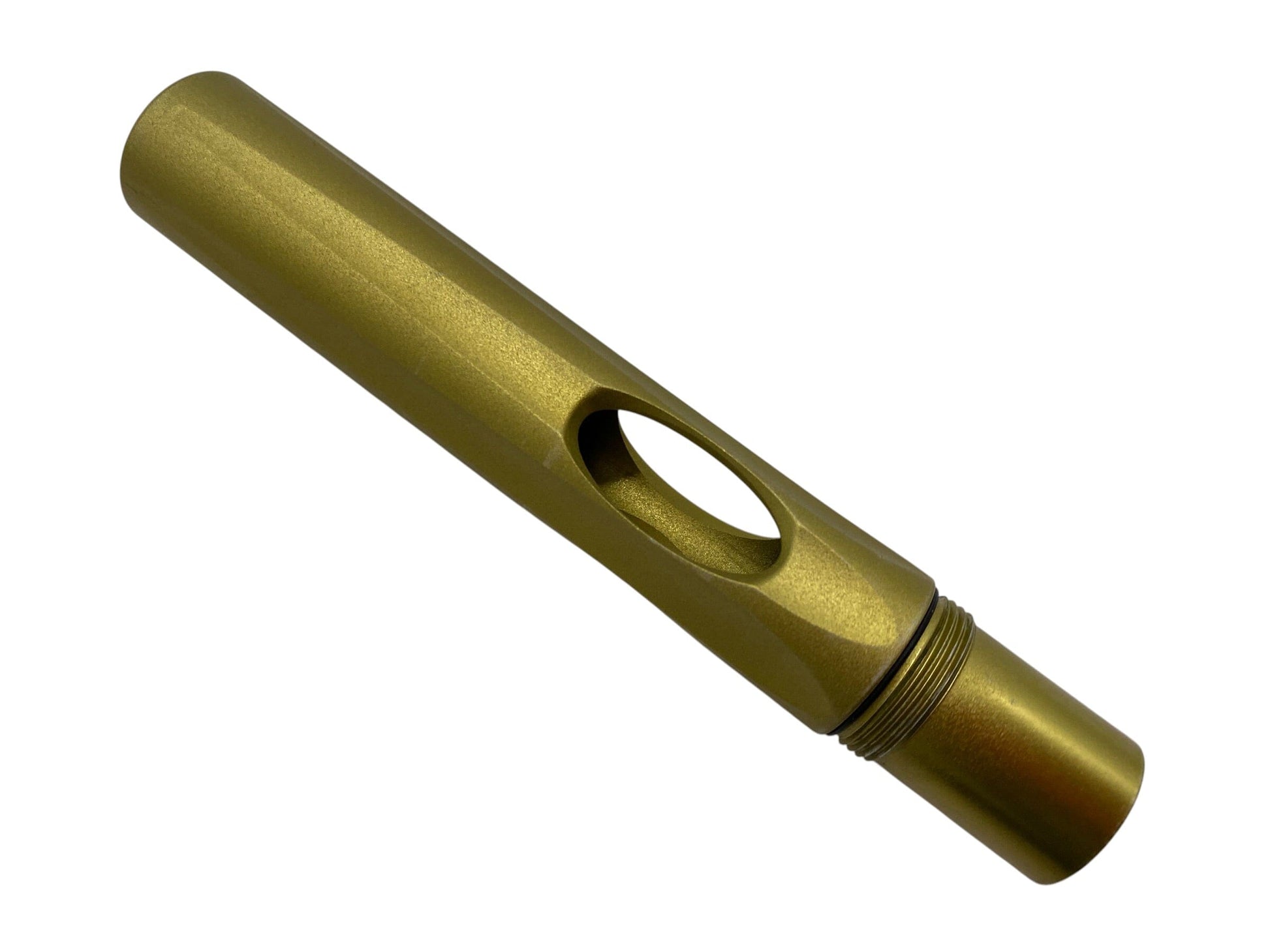 Used Freak Barrel Back : Dust Gold : Auto Cocker Threaded Paintball Gun from CPXBrosPaintball Buy/Sell/Trade Paintball Markers, New Paintball Guns, Paintball Hoppers, Paintball Masks, and Hormesis Headbands