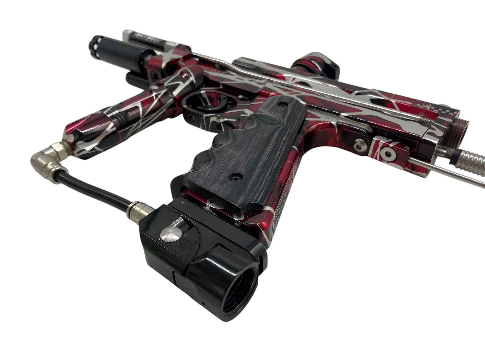 Used Freeflow 2019 Caliber Autococker Red Splash Paintball Gun from CPXBrosPaintball Buy/Sell/Trade Paintball Markers, New Paintball Guns, Paintball Hoppers, Paintball Masks, and Hormesis Headbands