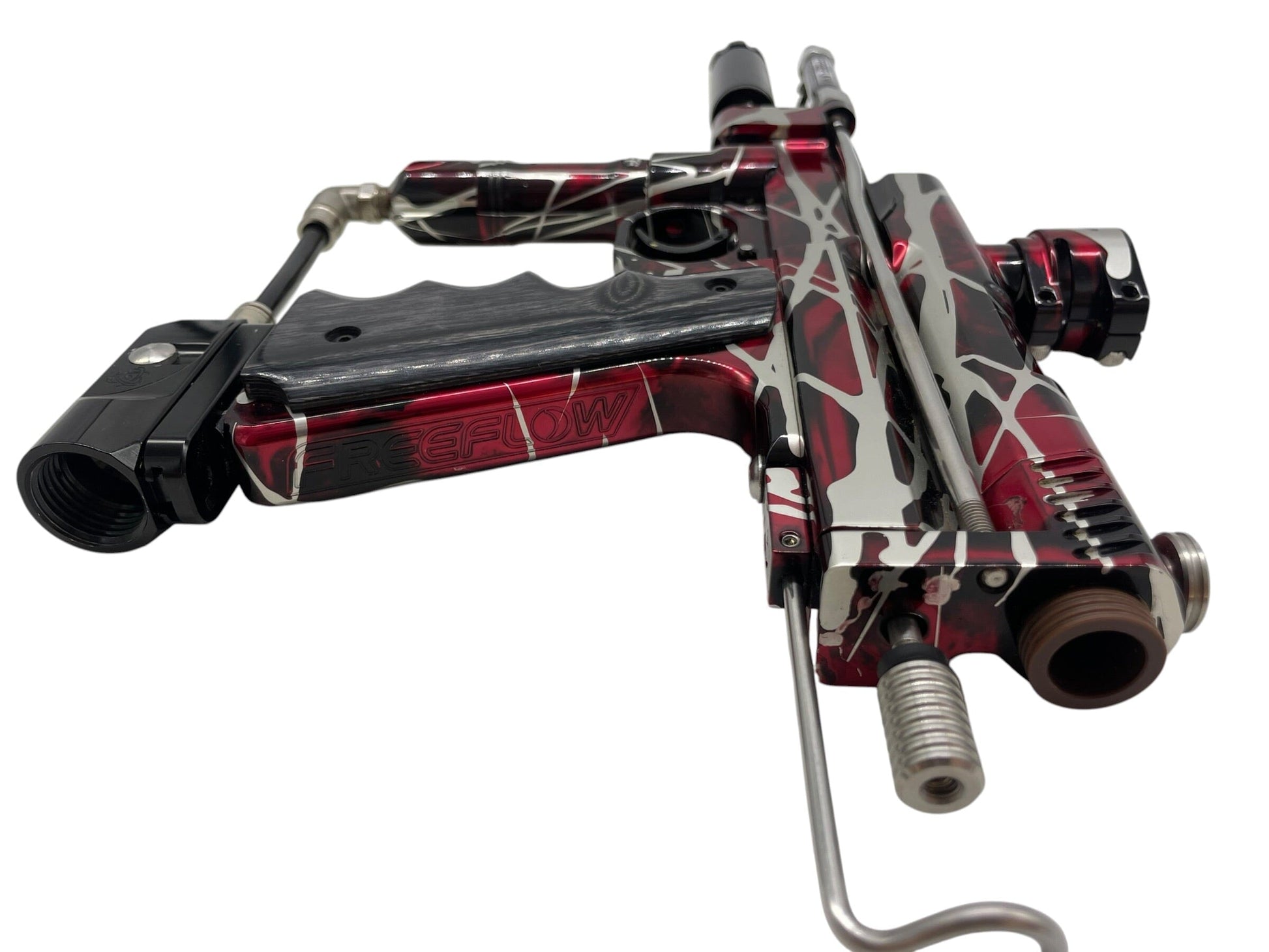 Used Freeflow 2019 Caliber Autococker Red Splash Paintball Gun from CPXBrosPaintball Buy/Sell/Trade Paintball Markers, New Paintball Guns, Paintball Hoppers, Paintball Masks, and Hormesis Headbands