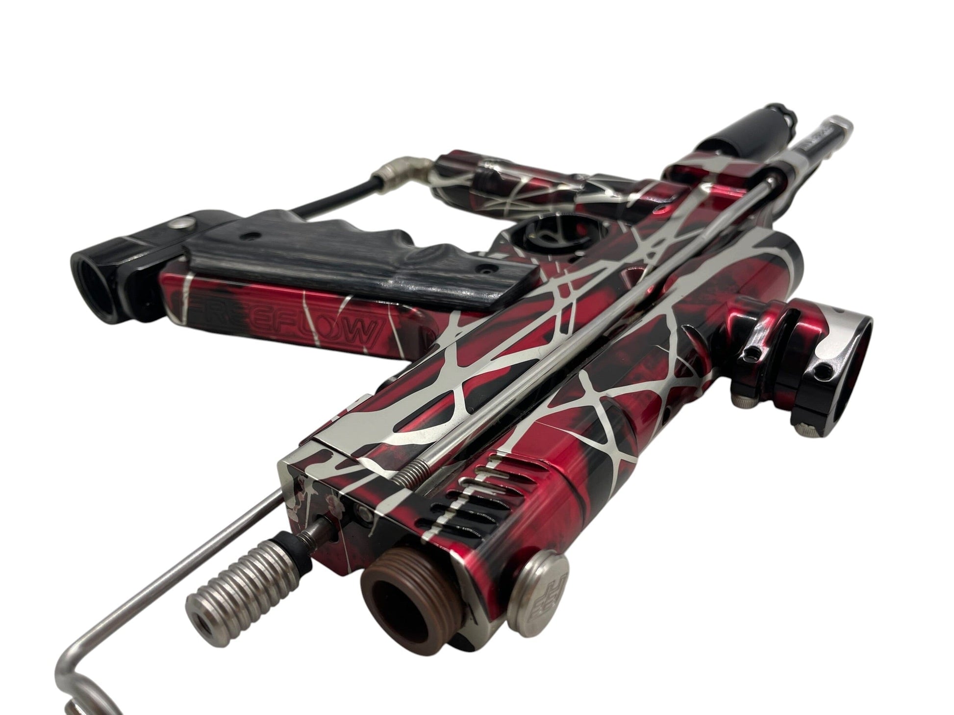 Used Freeflow 2019 Caliber Autococker Red Splash Paintball Gun from CPXBrosPaintball Buy/Sell/Trade Paintball Markers, New Paintball Guns, Paintball Hoppers, Paintball Masks, and Hormesis Headbands