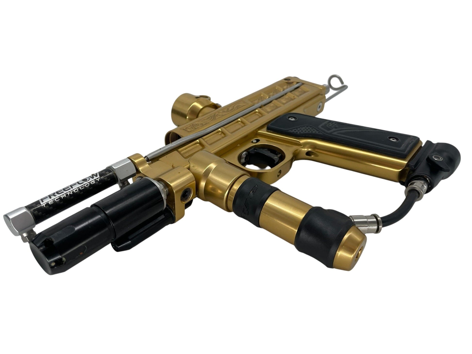 Used Freeflow Champion Autococker Gold/Black Paintball Gun Paintball Gun from CPXBrosPaintball Buy/Sell/Trade Paintball Markers, New Paintball Guns, Paintball Hoppers, Paintball Masks, and Hormesis Headbands