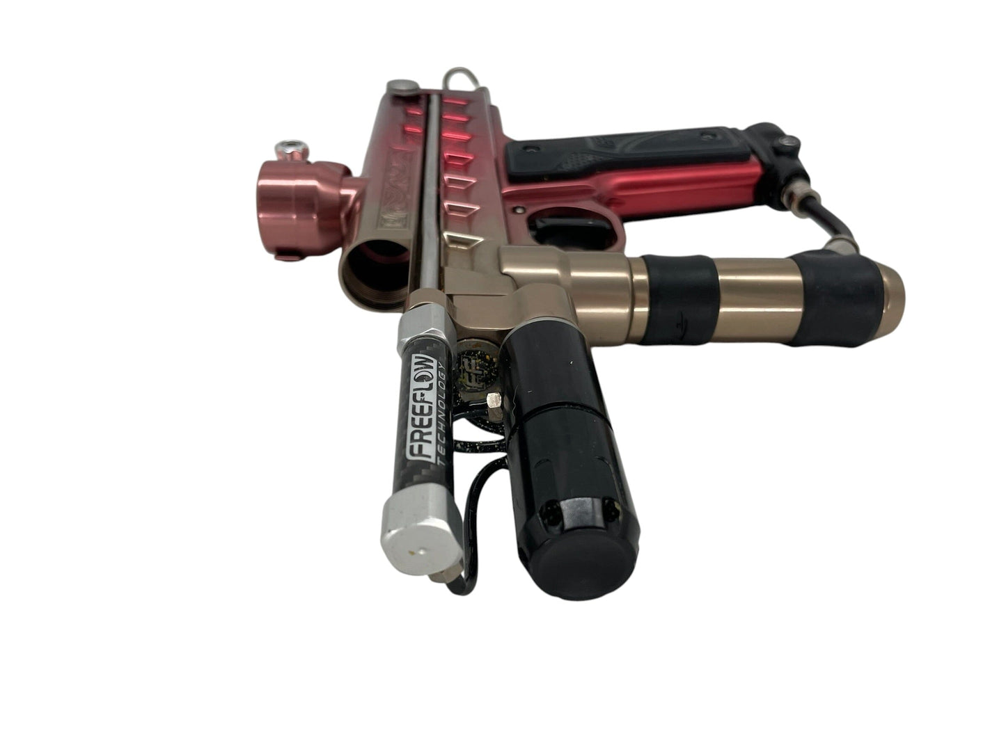 Used Freeflow Champion Autococker Red To Bronze Fade Paintball Gun Paintball Gun from CPXBrosPaintball Buy/Sell/Trade Paintball Markers, New Paintball Guns, Paintball Hoppers, Paintball Masks, and Hormesis Headbands