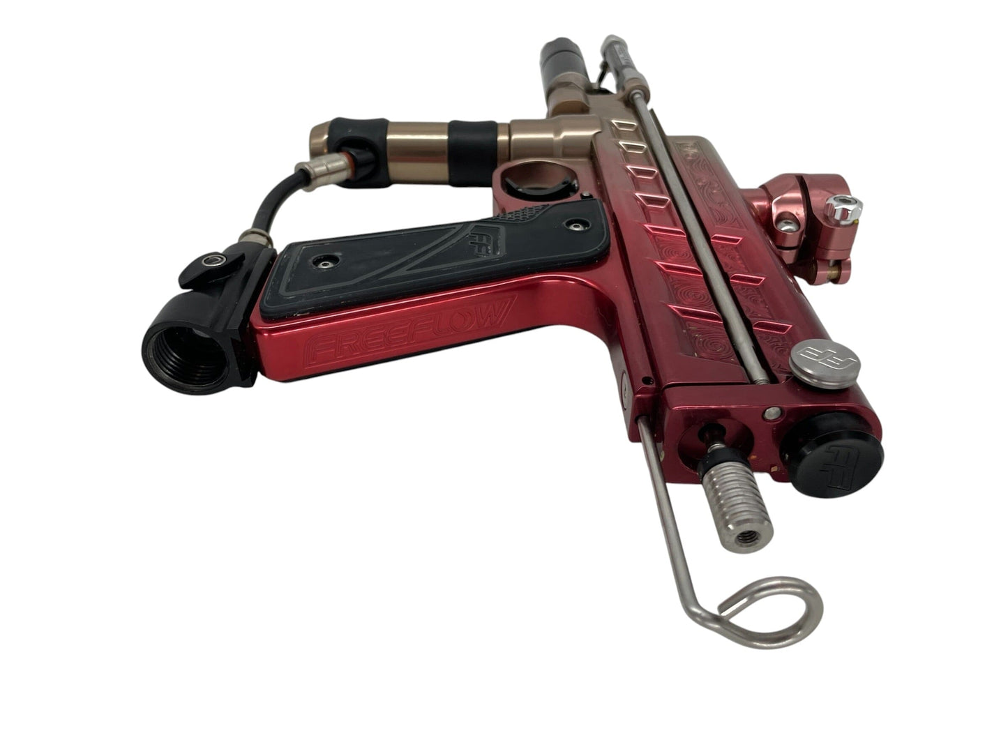 Used Freeflow Champion Autococker Red To Bronze Fade Paintball Gun Paintball Gun from CPXBrosPaintball Buy/Sell/Trade Paintball Markers, New Paintball Guns, Paintball Hoppers, Paintball Masks, and Hormesis Headbands