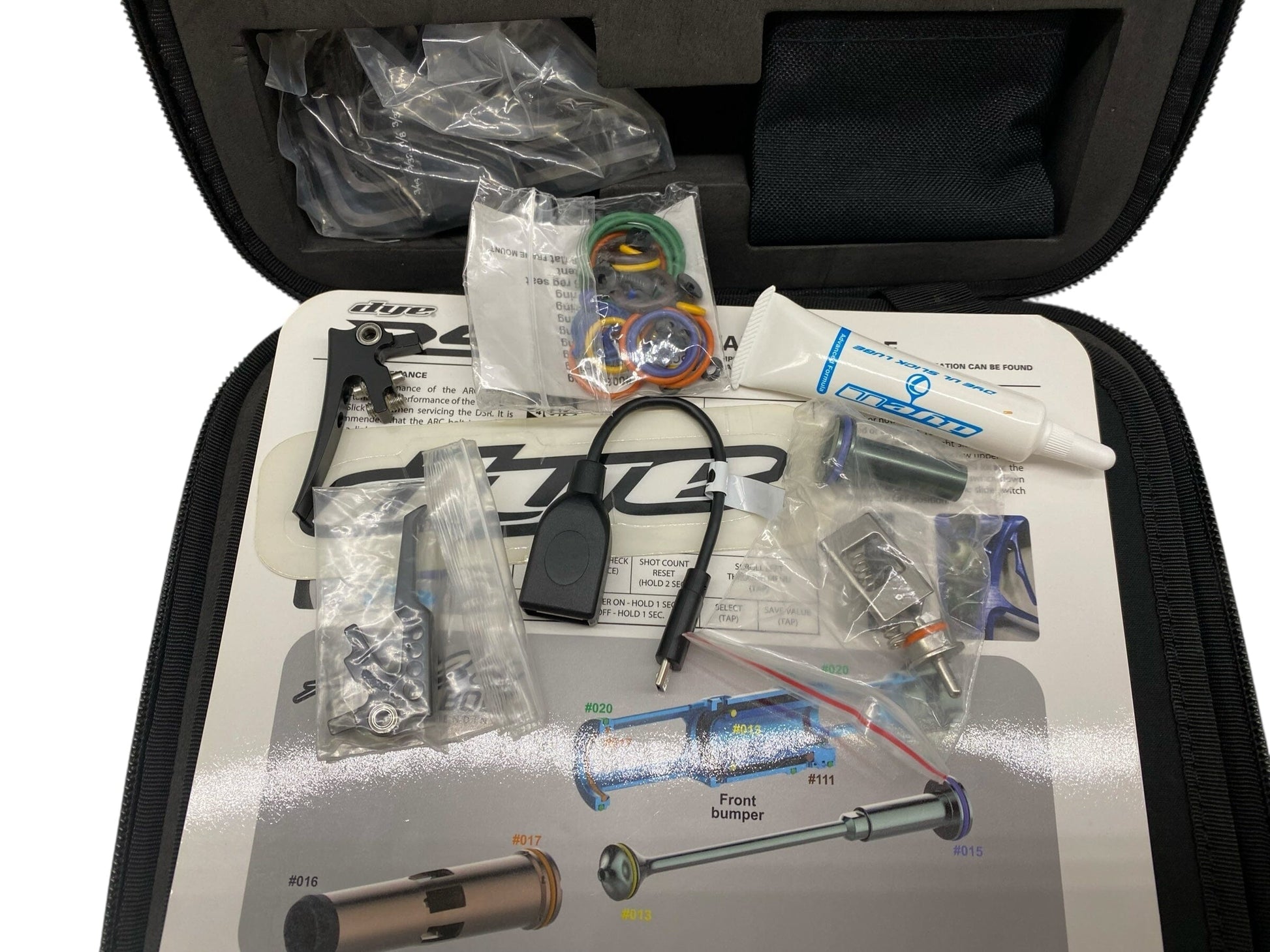 Used Freeflow Dye Dsr+ Pipe Paintball Gun Grey/Blue Splash Paintball Gun from CPXBrosPaintball Buy/Sell/Trade Paintball Markers, New Paintball Guns, Paintball Hoppers, Paintball Masks, and Hormesis Headbands