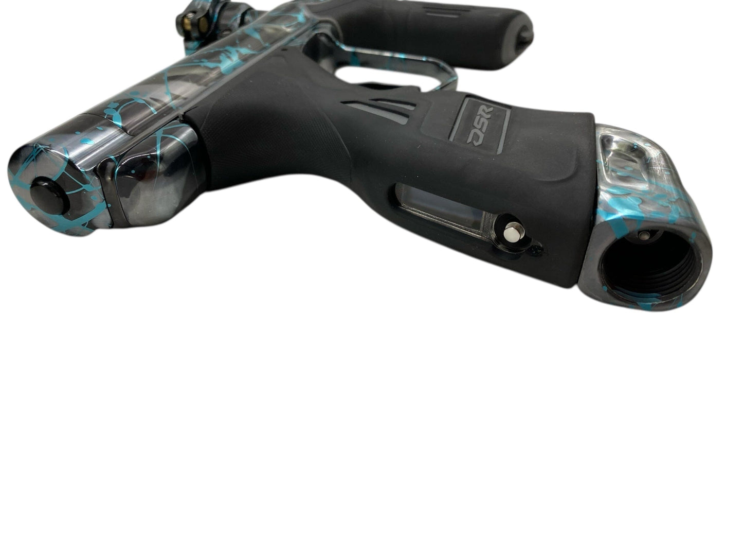 Used Freeflow Dye Dsr+ Pipe Paintball Gun Grey/Blue Splash Paintball Gun from CPXBrosPaintball Buy/Sell/Trade Paintball Markers, New Paintball Guns, Paintball Hoppers, Paintball Masks, and Hormesis Headbands