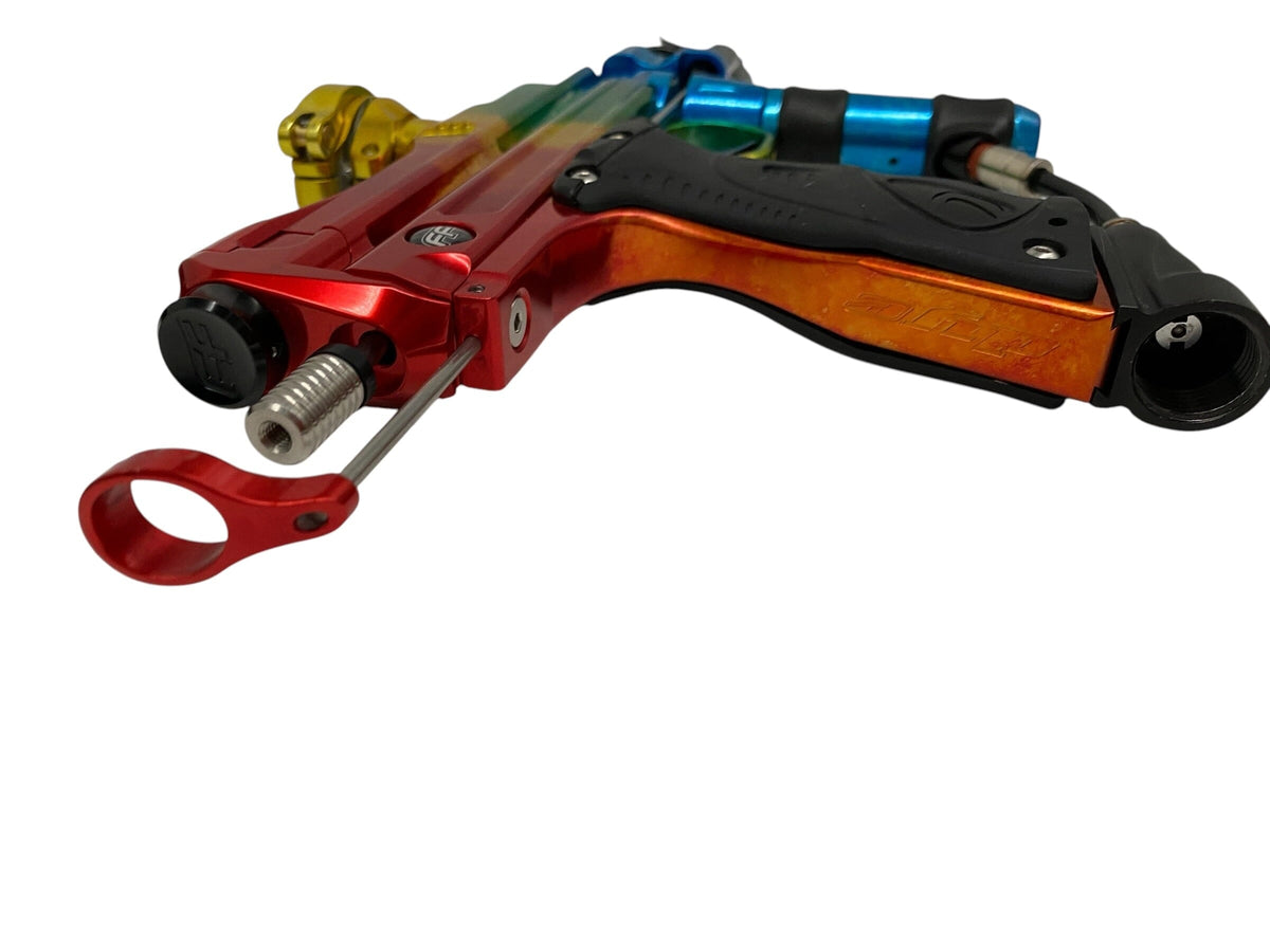 Used Freeflow Dye Reflex Autococker Raindbow Fade Paintball Gun Paintball Gun from CPXBrosPaintball Buy/Sell/Trade Paintball Markers, New Paintball Guns, Paintball Hoppers, Paintball Masks, and Hormesis Headbands