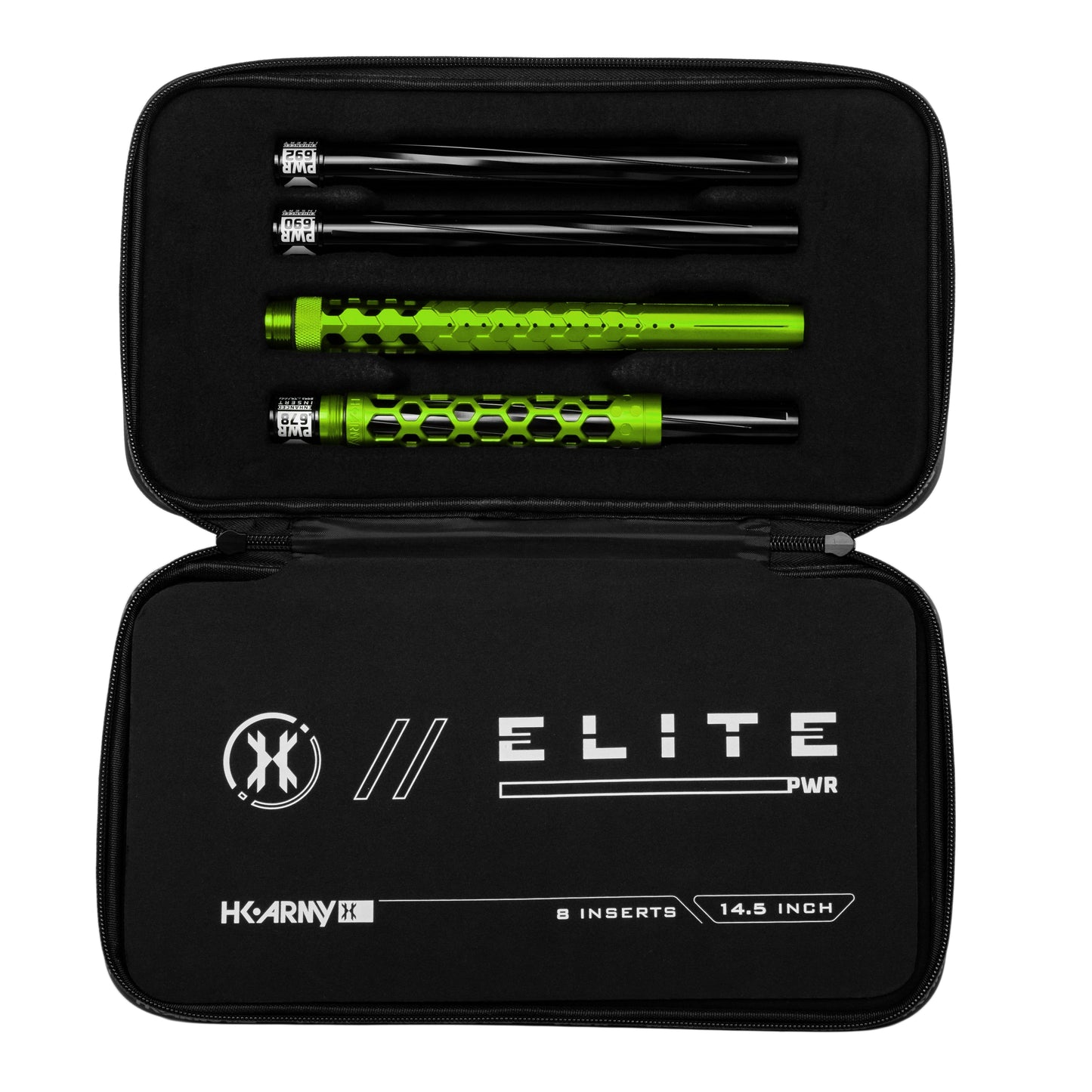 Used Hex PWR Barrel Kit - Lime - Black Inserts Paintball Gun from HK Army Clothing Buy/Sell/Trade Paintball Markers, New Paintball Guns, Paintball Hoppers, Paintball Masks, and Hormesis Headbands
