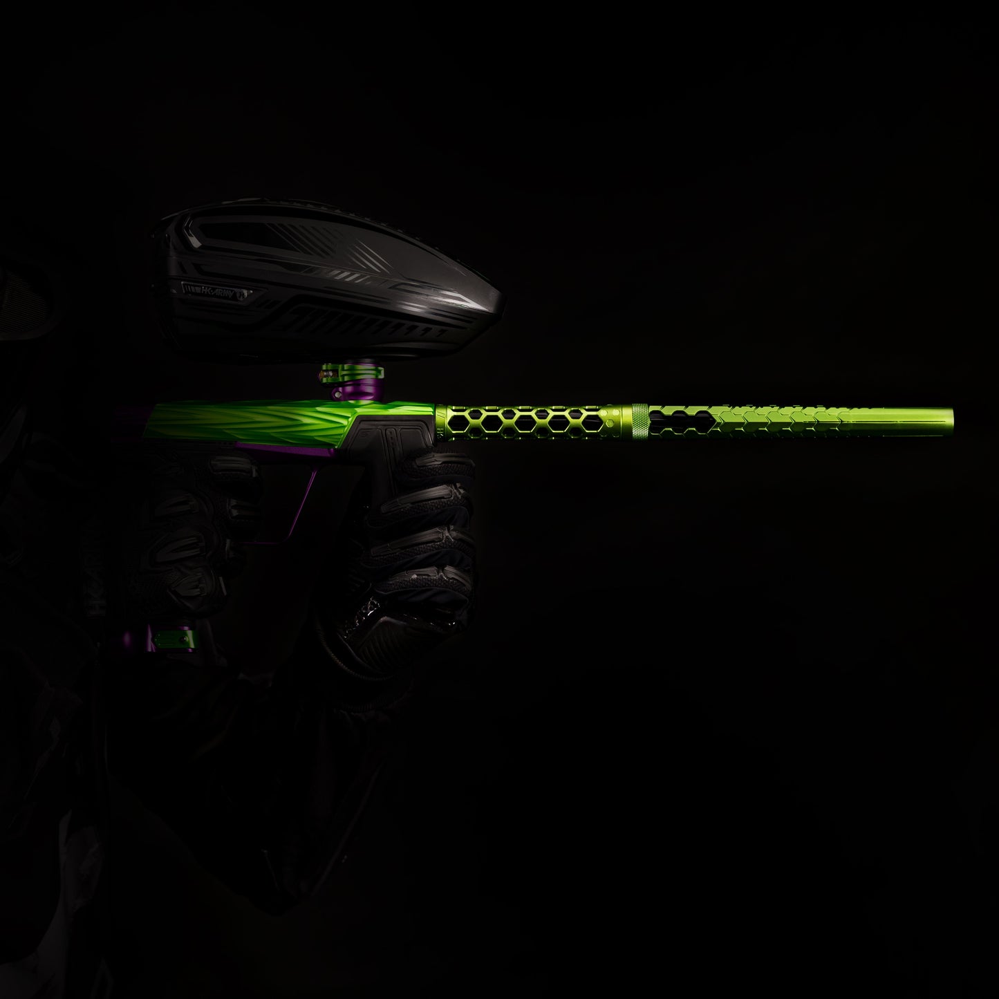 Used Hex PWR Barrel Kit - Lime - Black Inserts Paintball Gun from HK Army Clothing Buy/Sell/Trade Paintball Markers, New Paintball Guns, Paintball Hoppers, Paintball Masks, and Hormesis Headbands