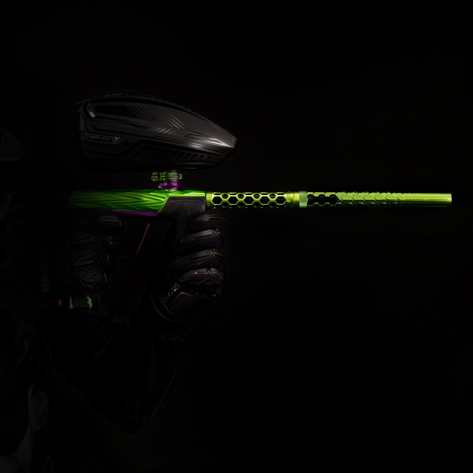 Used Hex PWR Barrel Kit - Lime - Black Inserts Paintball Gun from HK Army Clothing Buy/Sell/Trade Paintball Markers, New Paintball Guns, Paintball Hoppers, Paintball Masks, and Hormesis Headbands