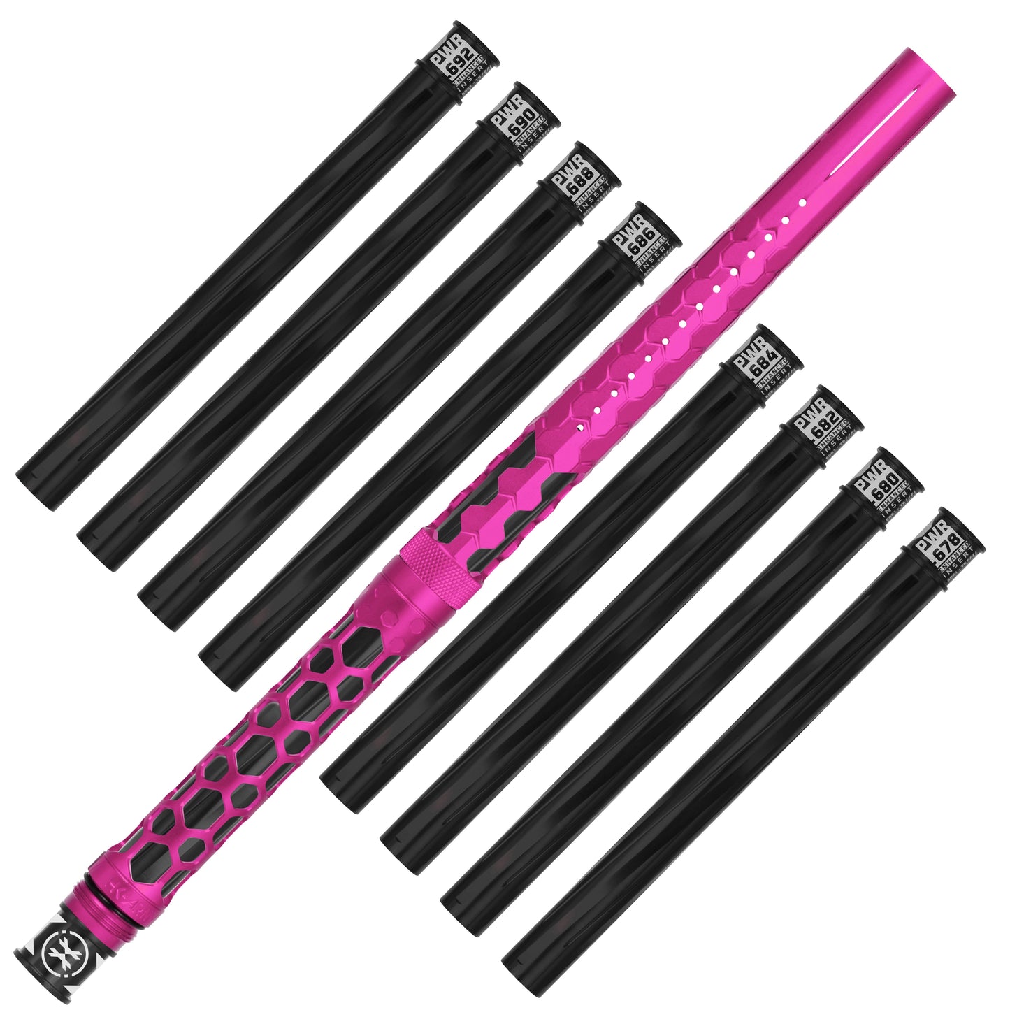 Used Hex PWR Barrel Kit - Pink - Black Inserts Paintball Gun from HK Army Clothing Buy/Sell/Trade Paintball Markers, New Paintball Guns, Paintball Hoppers, Paintball Masks, and Hormesis Headbands