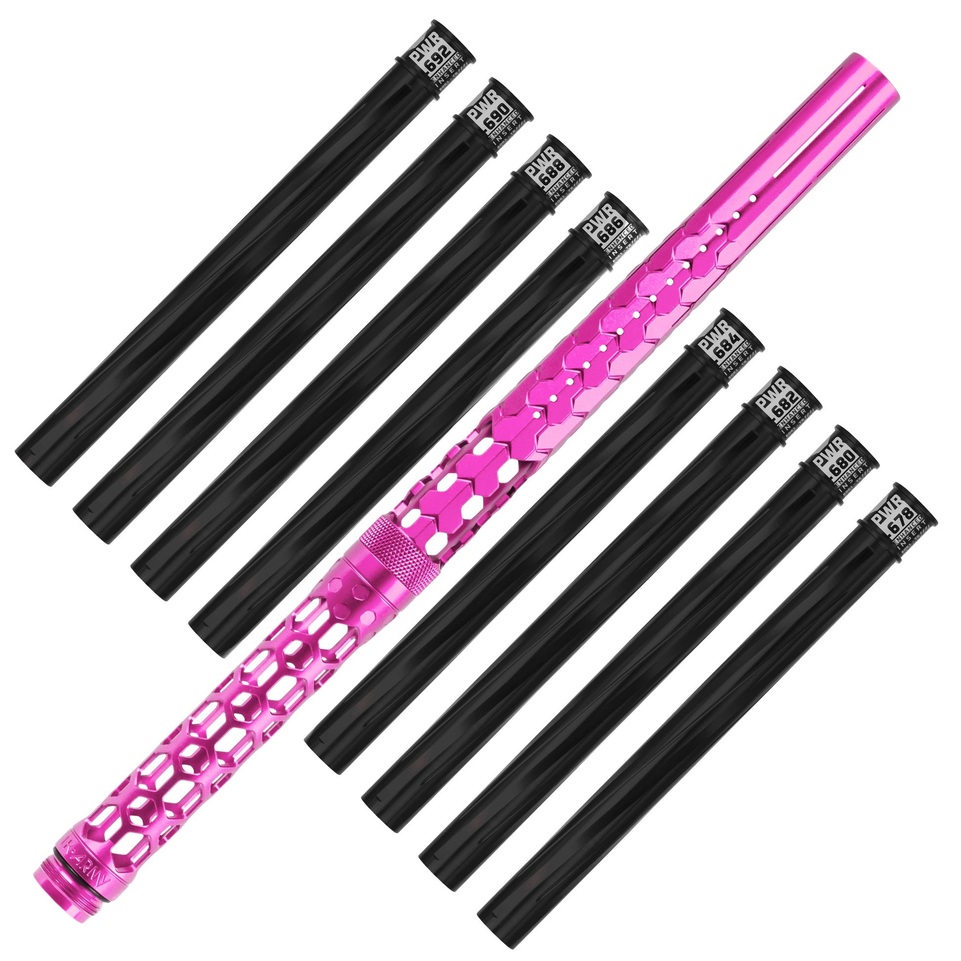 Used Hex PWR Barrel Kit - Pink - Black Inserts Paintball Gun from HK Army Clothing Buy/Sell/Trade Paintball Markers, New Paintball Guns, Paintball Hoppers, Paintball Masks, and Hormesis Headbands
