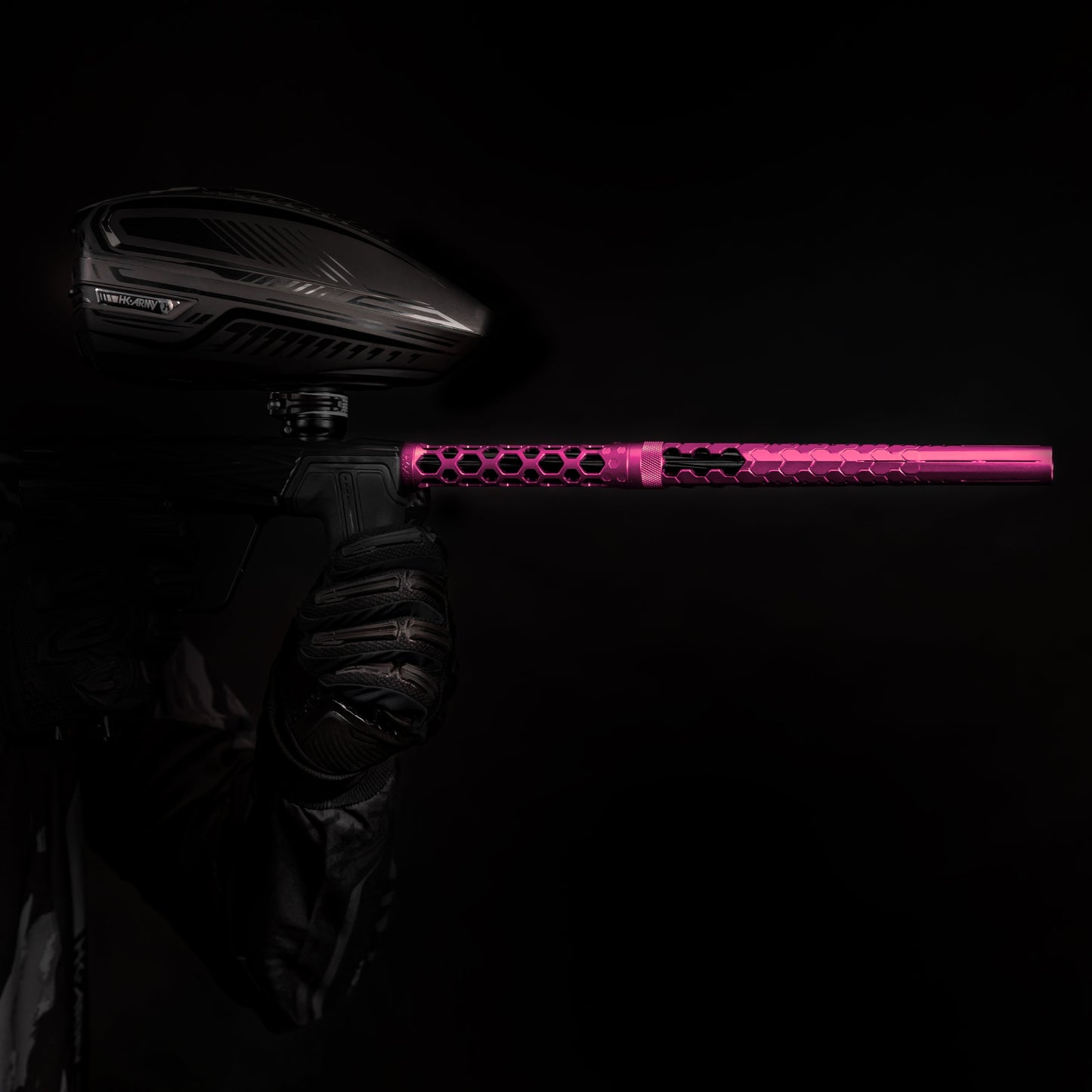 Used Hex PWR Barrel Kit - Pink - Black Inserts Paintball Gun from HK Army Clothing Buy/Sell/Trade Paintball Markers, New Paintball Guns, Paintball Hoppers, Paintball Masks, and Hormesis Headbands