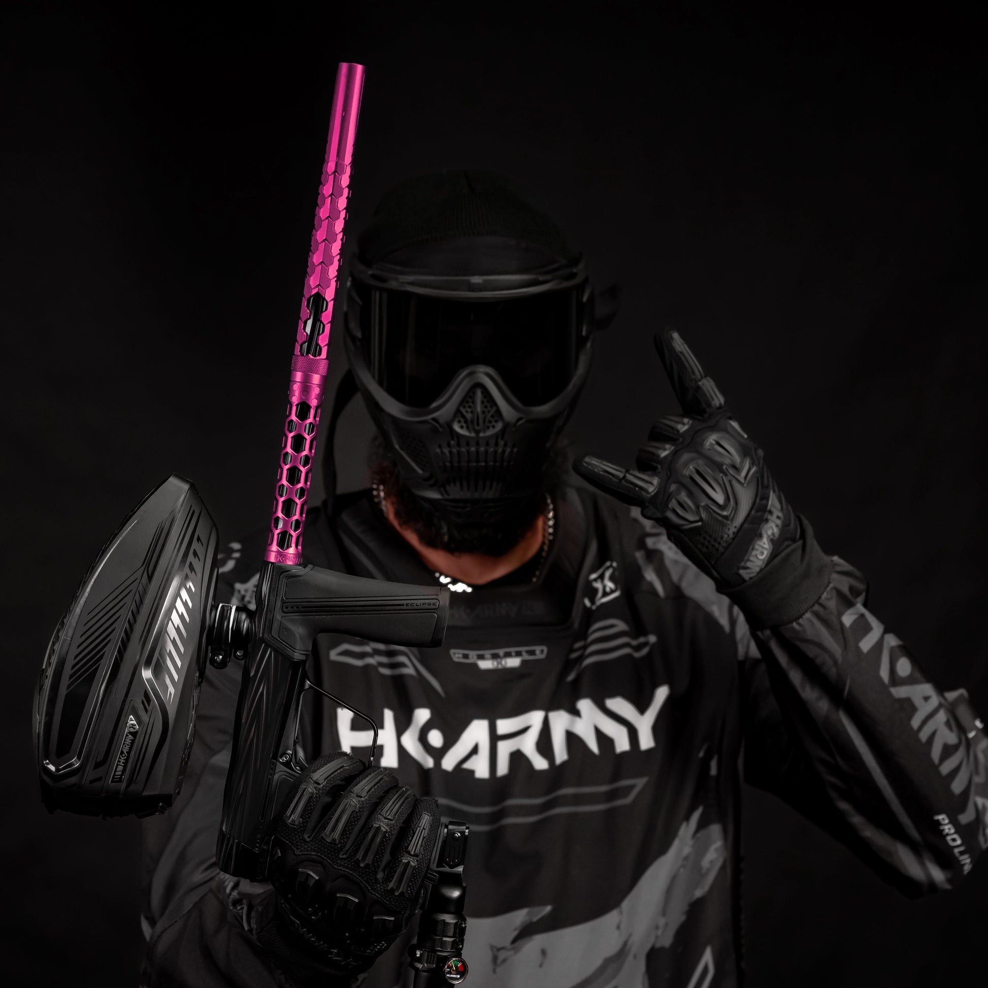 Used Hex PWR Barrel Kit - Pink - Black Inserts Paintball Gun from HK Army Clothing Buy/Sell/Trade Paintball Markers, New Paintball Guns, Paintball Hoppers, Paintball Masks, and Hormesis Headbands