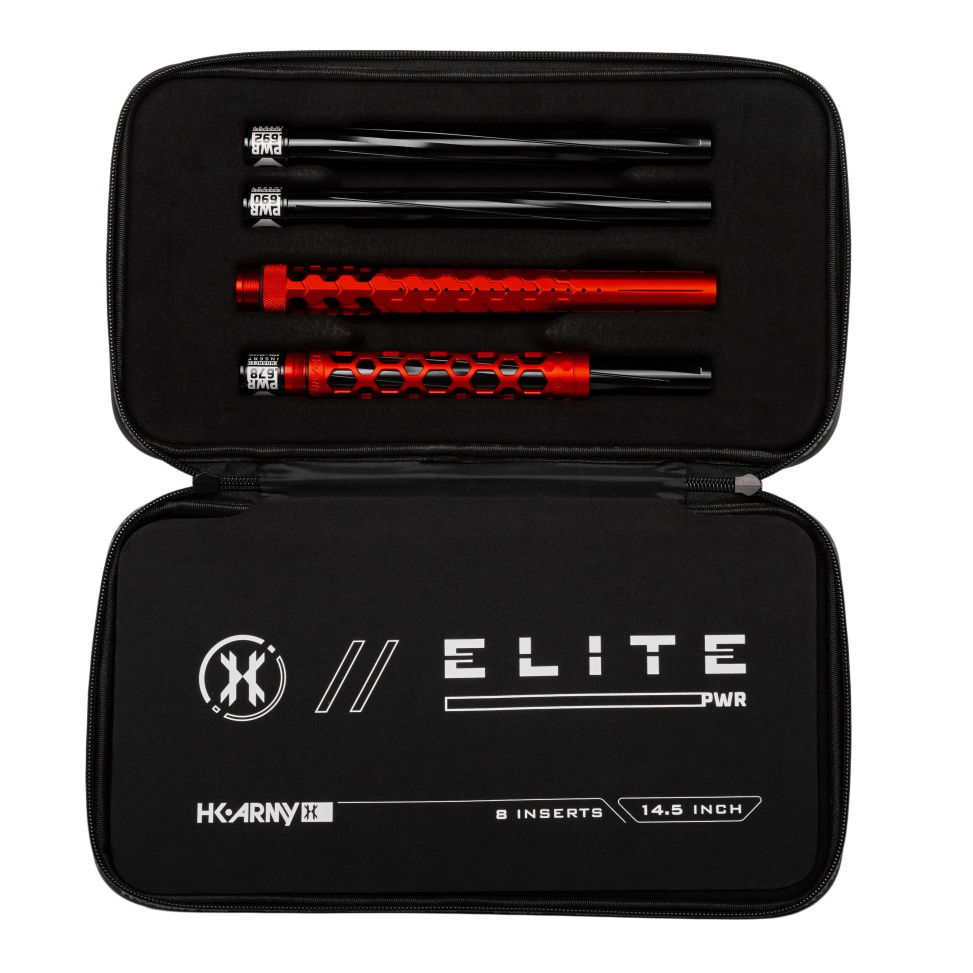 Used Hex PWR Barrel Kit - Red - Black Inserts Paintball Gun from HK Army Clothing Buy/Sell/Trade Paintball Markers, New Paintball Guns, Paintball Hoppers, Paintball Masks, and Hormesis Headbands
