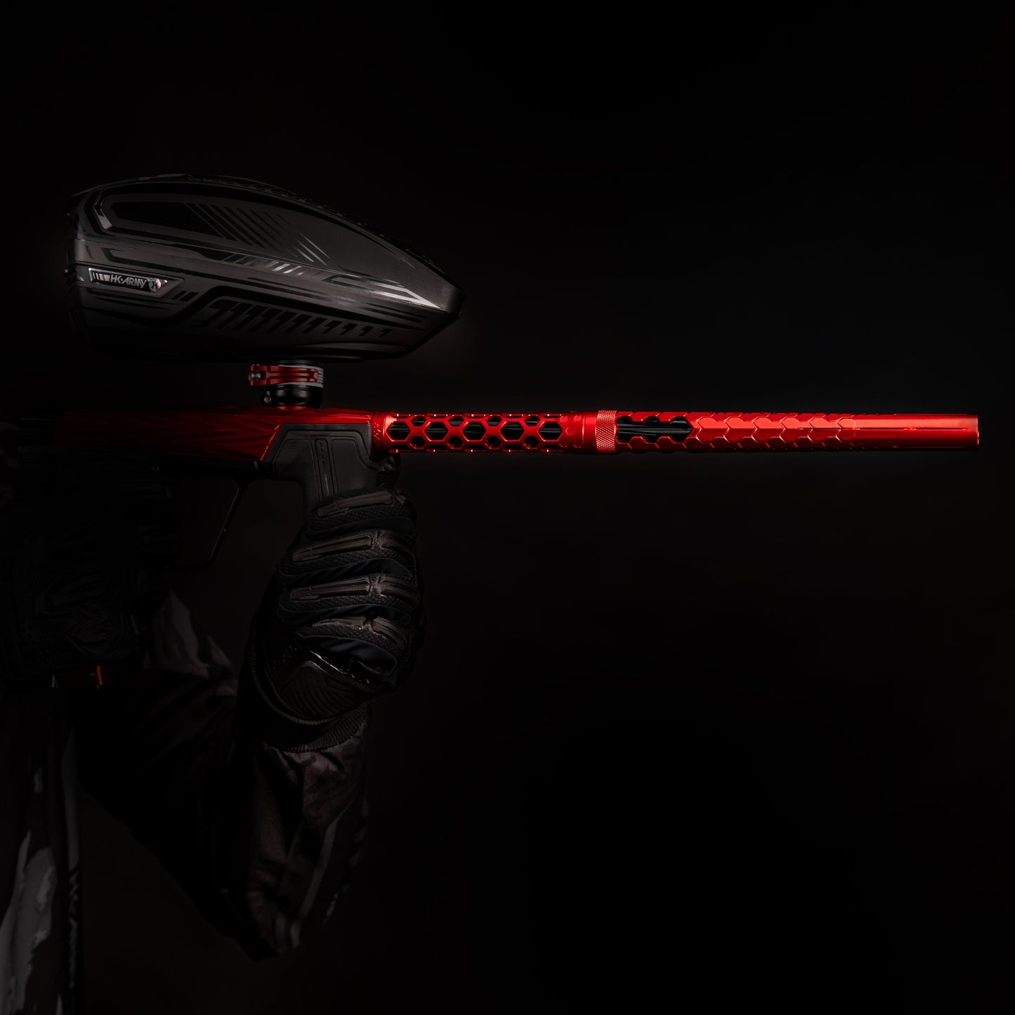 Used Hex PWR Barrel Kit - Red - Black Inserts Paintball Gun from HK Army Clothing Buy/Sell/Trade Paintball Markers, New Paintball Guns, Paintball Hoppers, Paintball Masks, and Hormesis Headbands