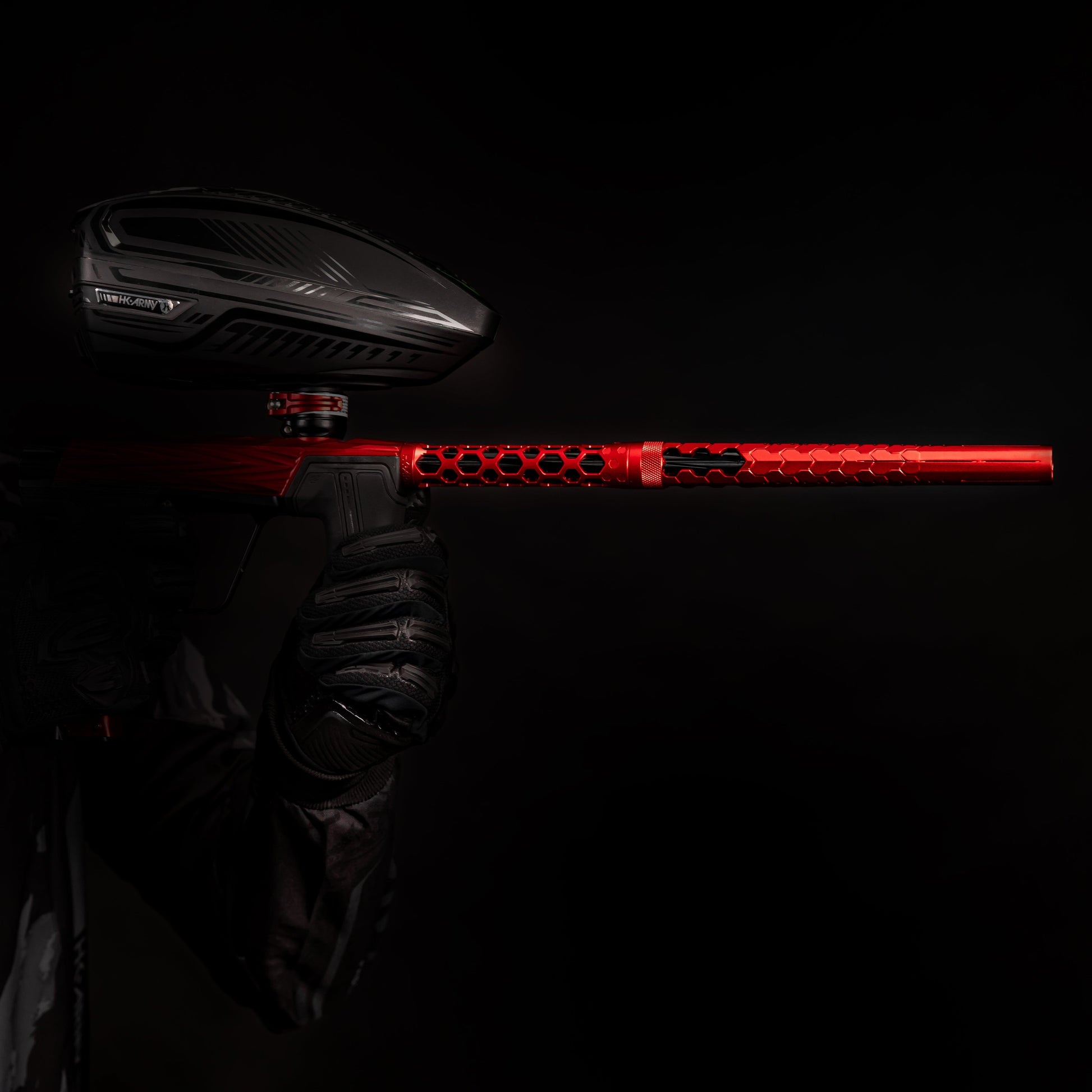 Used Hex PWR Barrel Kit - Red - Black Inserts Paintball Gun from HK Army Clothing Buy/Sell/Trade Paintball Markers, New Paintball Guns, Paintball Hoppers, Paintball Masks, and Hormesis Headbands