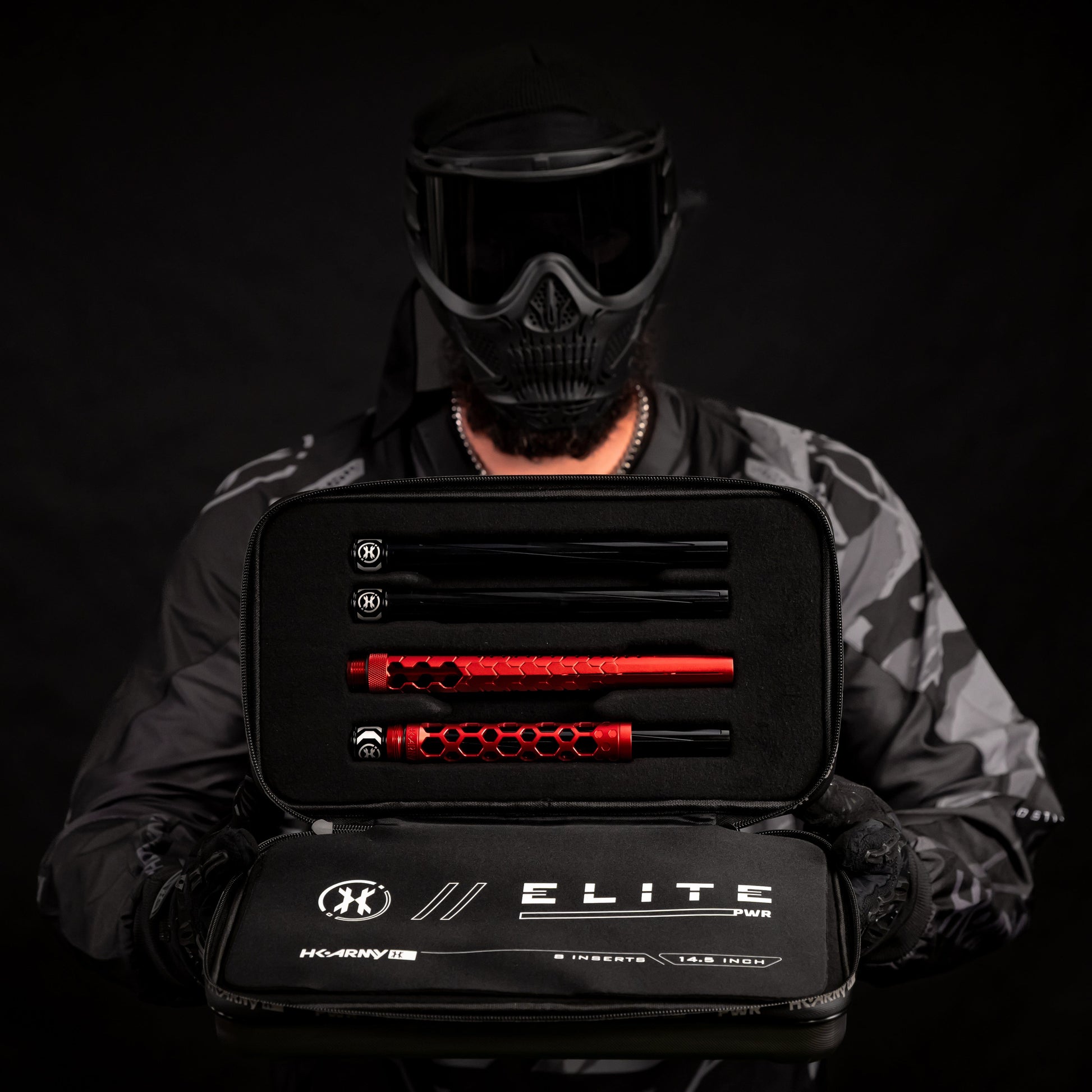 Used Hex PWR Barrel Kit - Red - Black Inserts Paintball Gun from HK Army Clothing Buy/Sell/Trade Paintball Markers, New Paintball Guns, Paintball Hoppers, Paintball Masks, and Hormesis Headbands