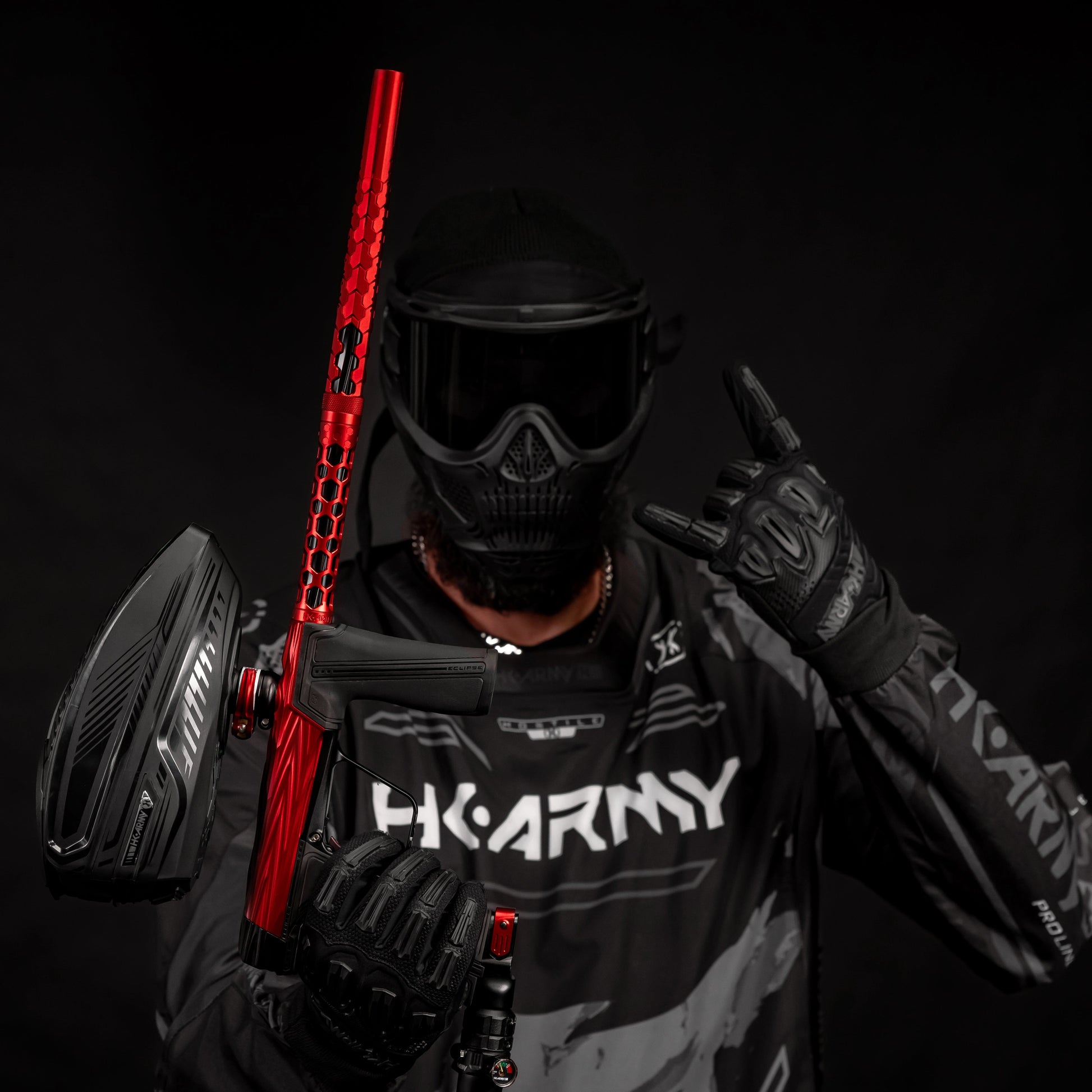 Used Hex PWR Barrel Kit - Red - Black Inserts Paintball Gun from HK Army Clothing Buy/Sell/Trade Paintball Markers, New Paintball Guns, Paintball Hoppers, Paintball Masks, and Hormesis Headbands