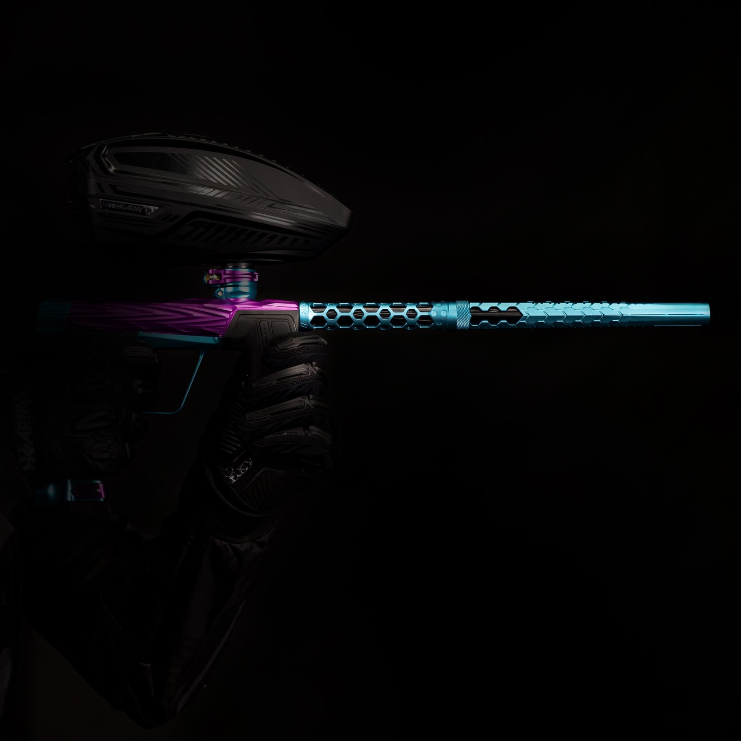 Used Hex PWR Barrel Kit - Turquoise - Black Inserts Paintball Gun from HK Army Clothing Buy/Sell/Trade Paintball Markers, New Paintball Guns, Paintball Hoppers, Paintball Masks, and Hormesis Headbands