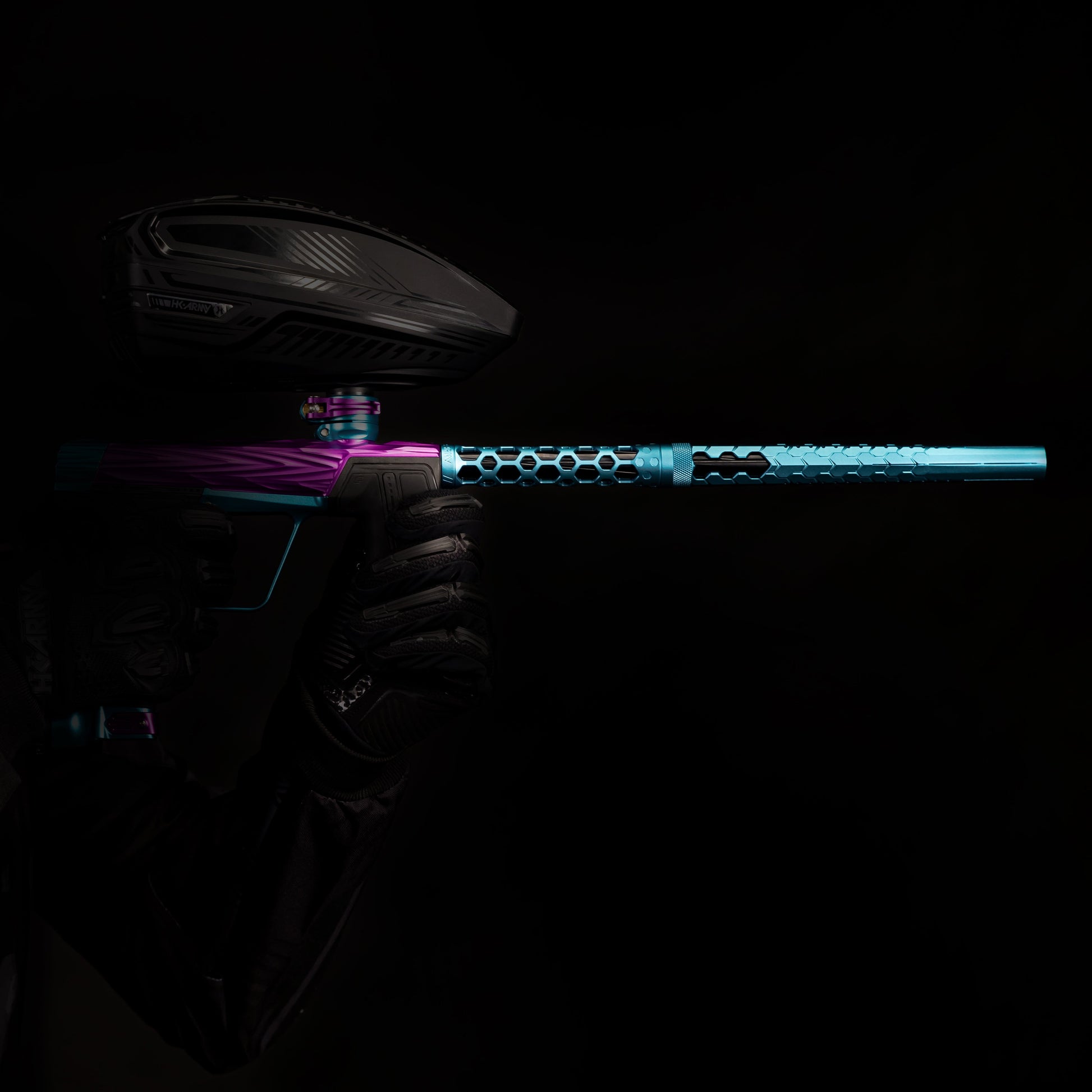 Used Hex PWR Barrel Kit - Turquoise - Black Inserts Paintball Gun from HK Army Clothing Buy/Sell/Trade Paintball Markers, New Paintball Guns, Paintball Hoppers, Paintball Masks, and Hormesis Headbands
