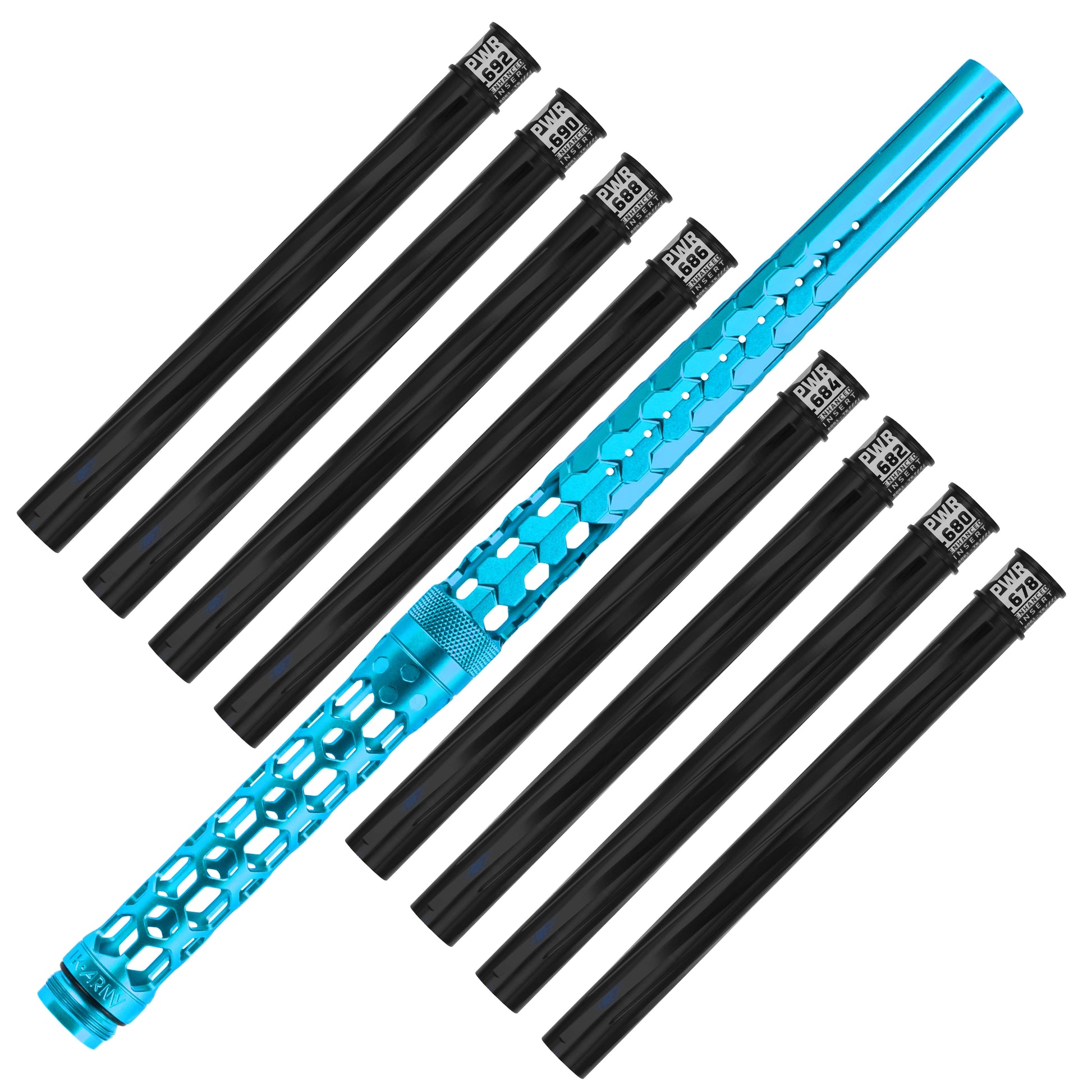 Used Hex PWR Barrel Kit - Turquoise - Black Inserts Paintball Gun from HK Army Clothing Buy/Sell/Trade Paintball Markers, New Paintball Guns, Paintball Hoppers, Paintball Masks, and Hormesis Headbands
