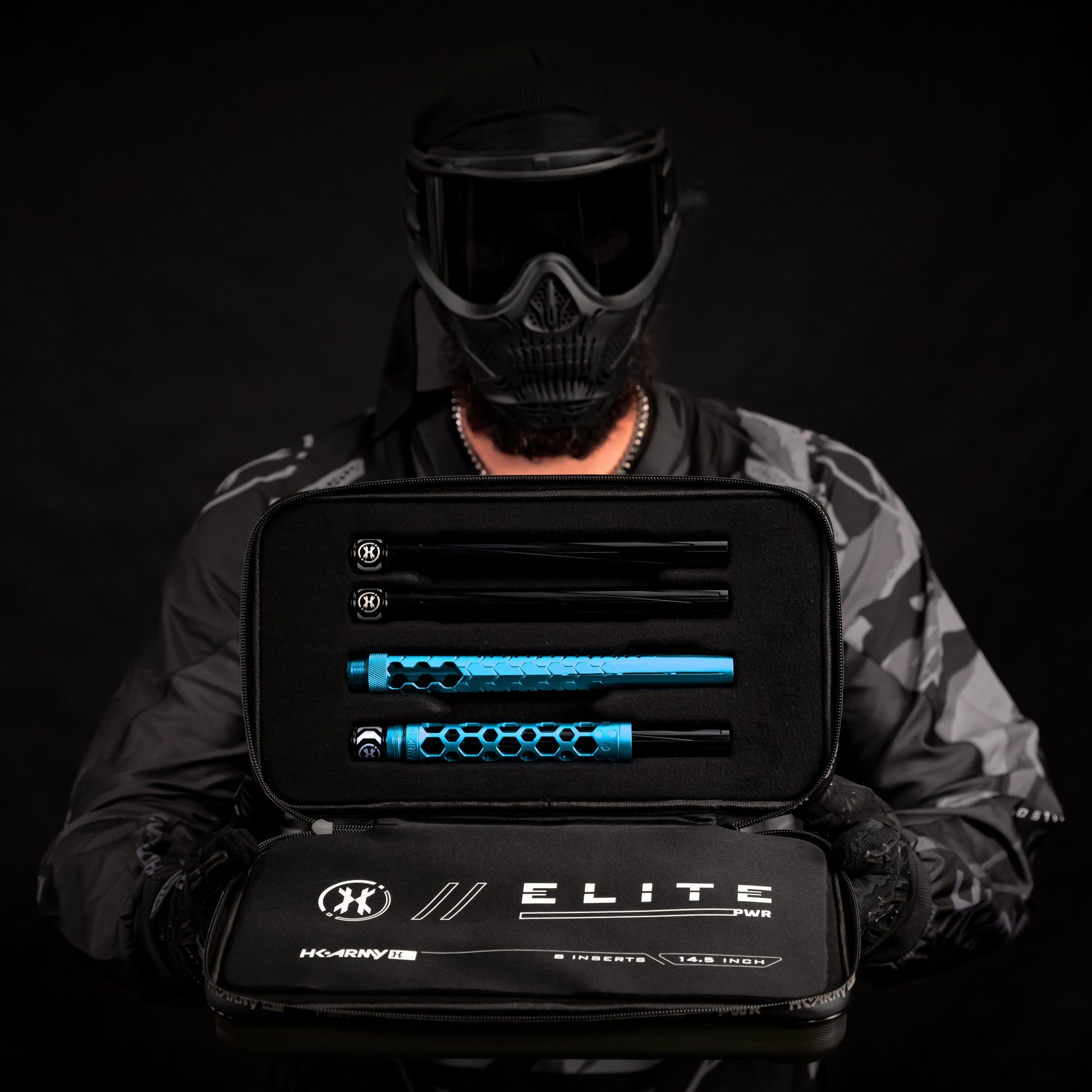Used Hex PWR Barrel Kit - Turquoise - Black Inserts Paintball Gun from HK Army Clothing Buy/Sell/Trade Paintball Markers, New Paintball Guns, Paintball Hoppers, Paintball Masks, and Hormesis Headbands
