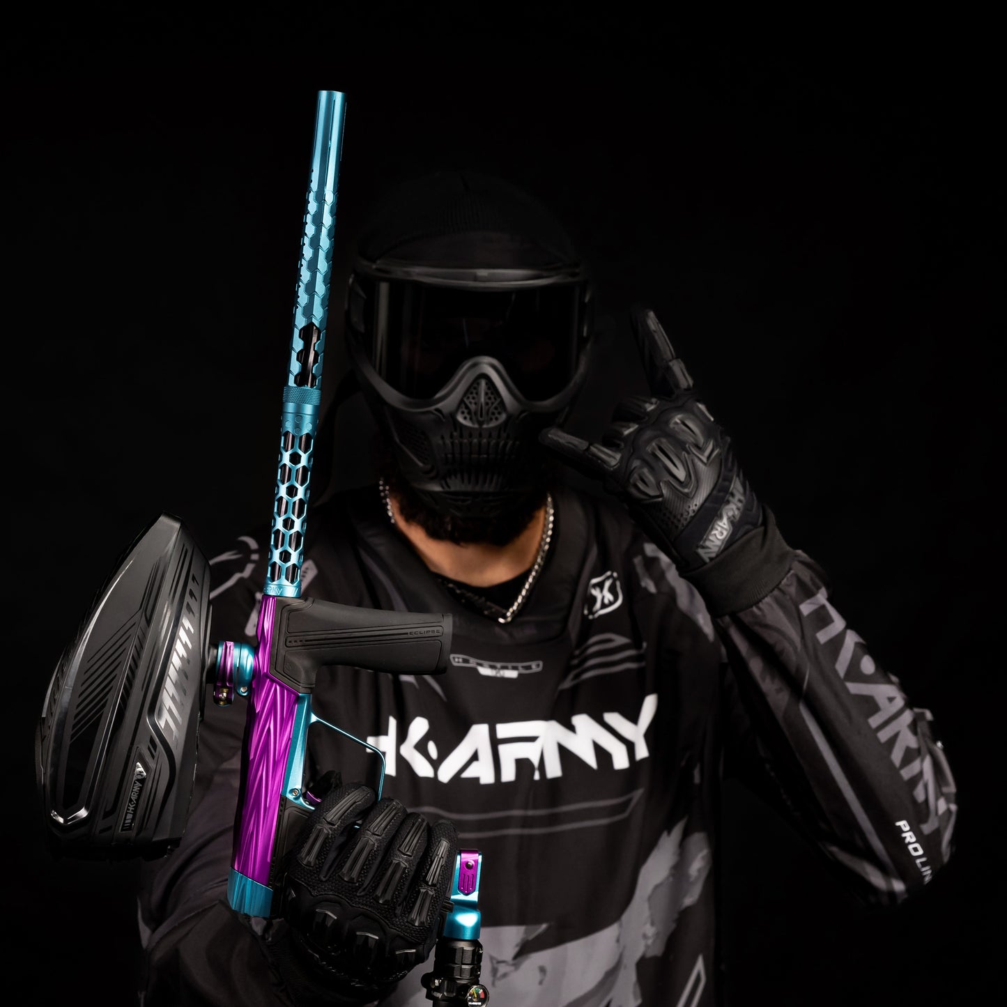 Used Hex PWR Barrel Kit - Turquoise - Black Inserts Paintball Gun from HK Army Clothing Buy/Sell/Trade Paintball Markers, New Paintball Guns, Paintball Hoppers, Paintball Masks, and Hormesis Headbands