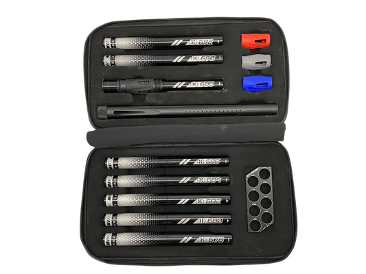 Used HK Army 15" LAZR Barrel Kit Black Inserts - Black/Black Cocker Threads Paintball Gun from CPXBrosPaintball Buy/Sell/Trade Paintball Markers, New Paintball Guns, Paintball Hoppers, Paintball Masks, and Hormesis Headbands