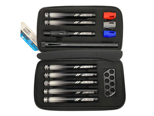 Used HK Army 15" LAZR Barrel Kit Black Inserts - Black/Black Cocker Threads Paintball Gun from CPXBrosPaintball Buy/Sell/Trade Paintball Markers, New Paintball Guns, Paintball Hoppers, Paintball Masks, and Hormesis Headbands