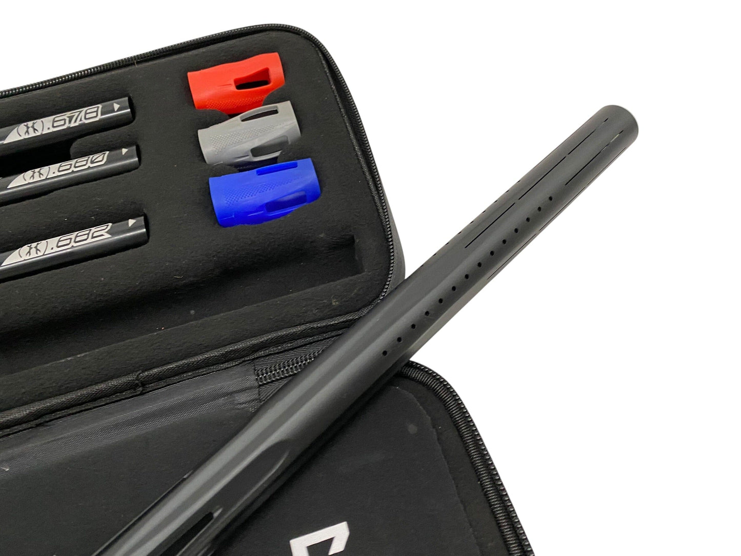 Used HK Army 15" LAZR Barrel Kit Black Inserts - Black/Black Cocker Threads Paintball Gun from CPXBrosPaintball Buy/Sell/Trade Paintball Markers, New Paintball Guns, Paintball Hoppers, Paintball Masks, and Hormesis Headbands