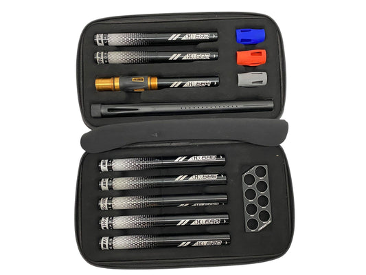 Used HK Army 15" LAZR Barrel Kit Black Inserts - Orange/Black Cocker Threads Paintball Gun from CPXBrosPaintball Buy/Sell/Trade Paintball Markers, New Paintball Guns, Paintball Hoppers, Paintball Masks, and Hormesis Headbands